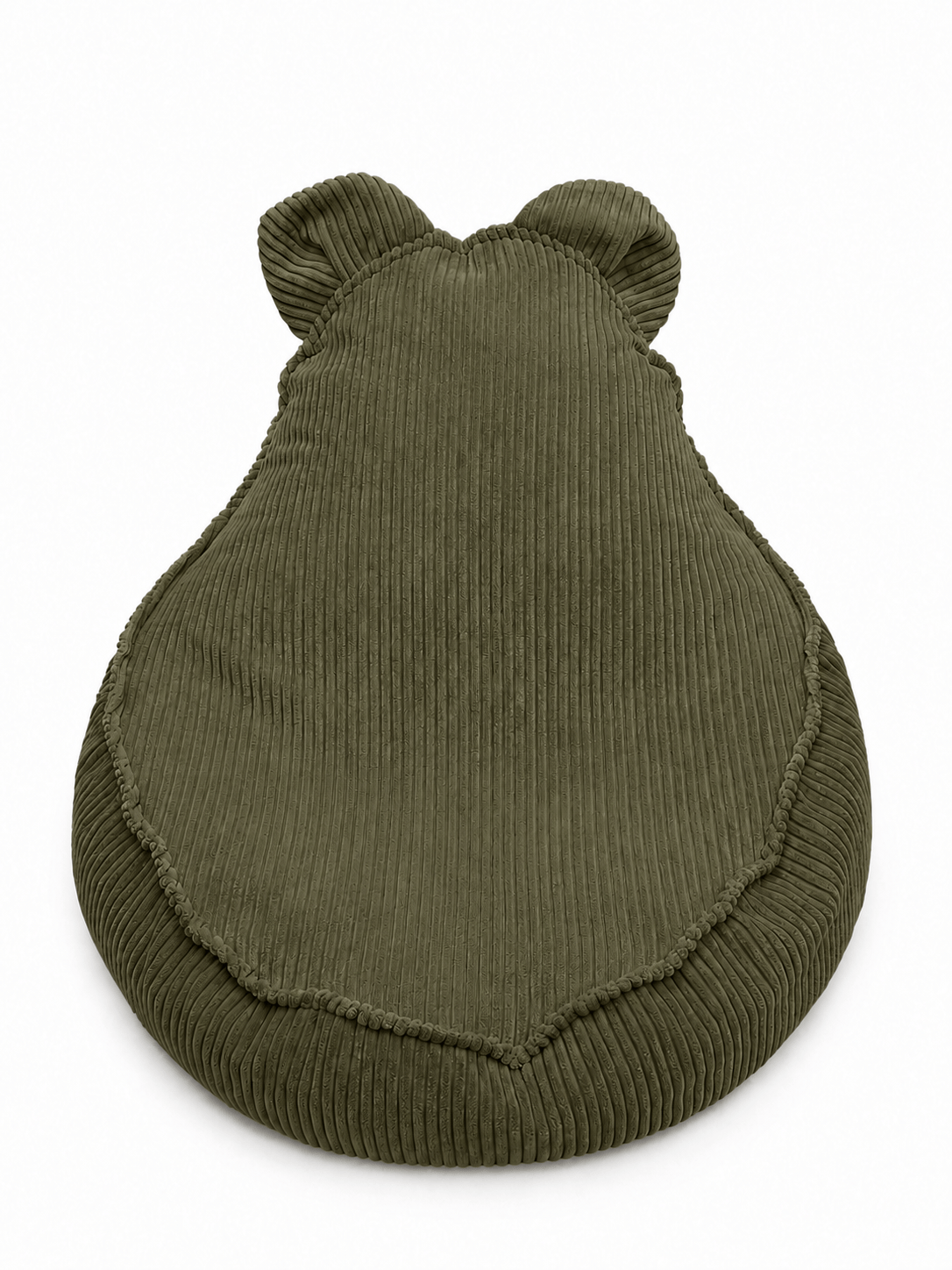 Grand pouf Ours en velours Corduroy à larges côtes Aesthetic