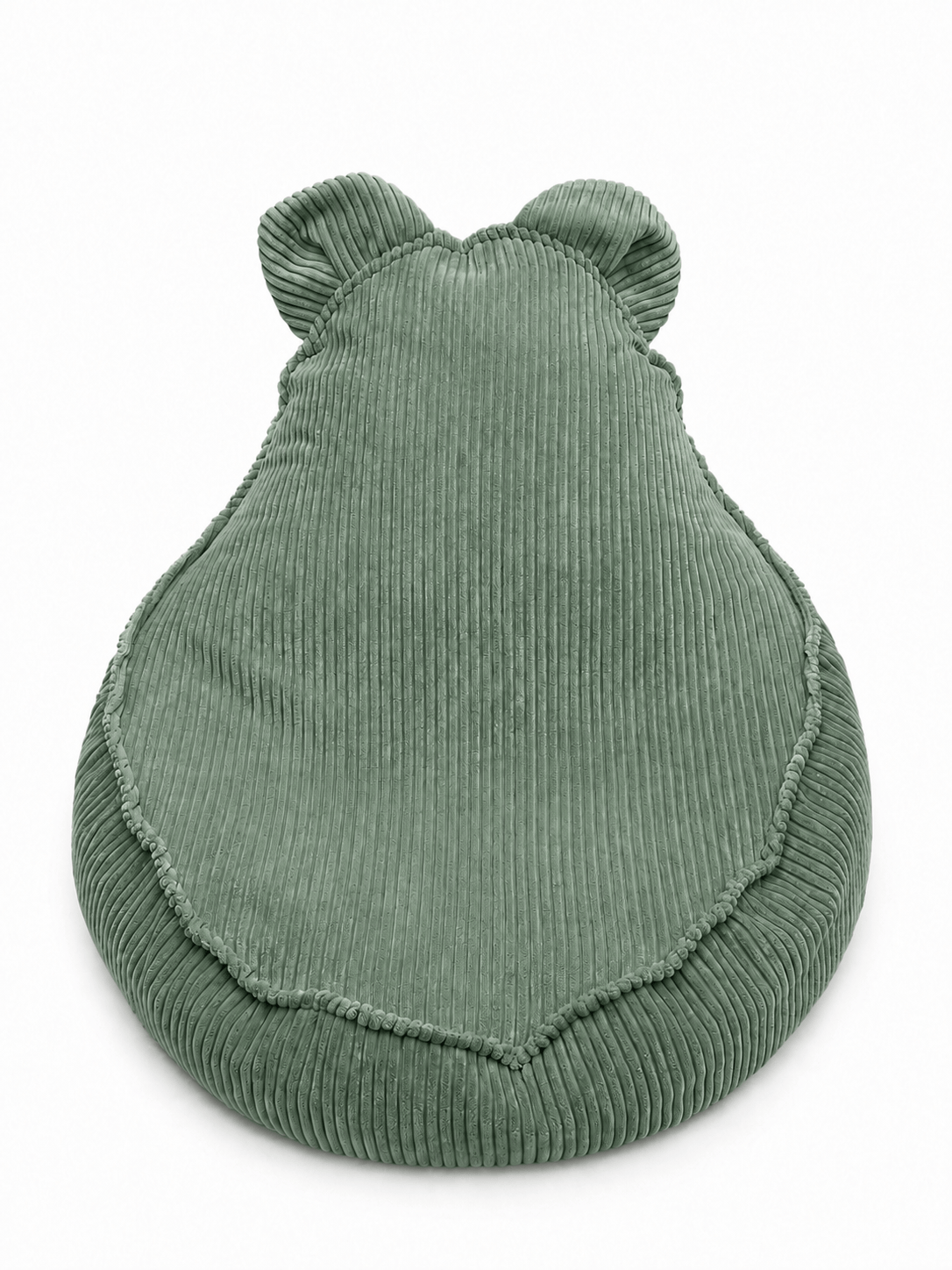 Grand pouf Ours en velours Corduroy à larges côtes Aesthetic