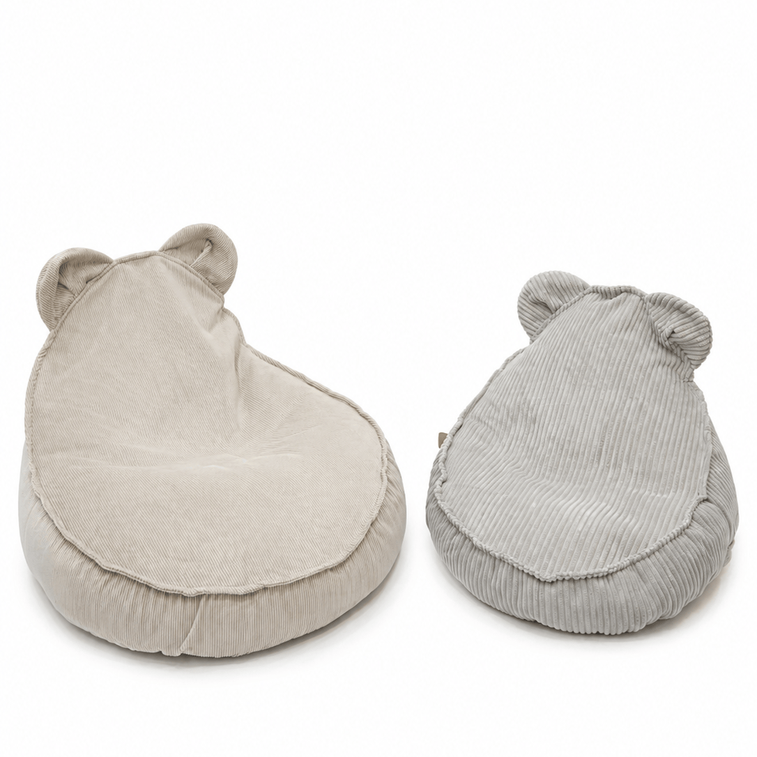 Grand pouf Ours en Corduroy à fines côtes Slimcord