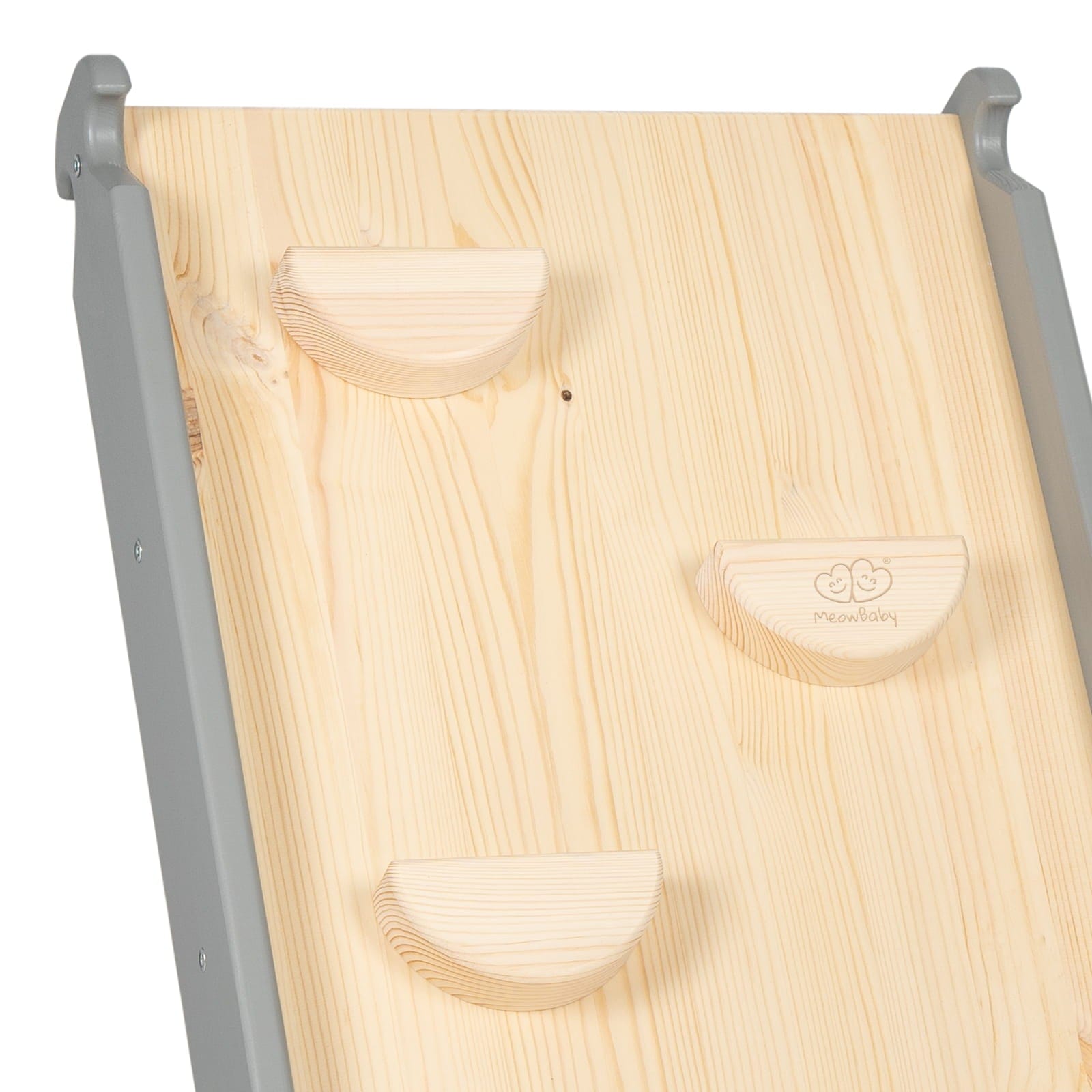 Meowbaby Slide & Climbing Wall 2 in 1 for Kids Wooden Triangle