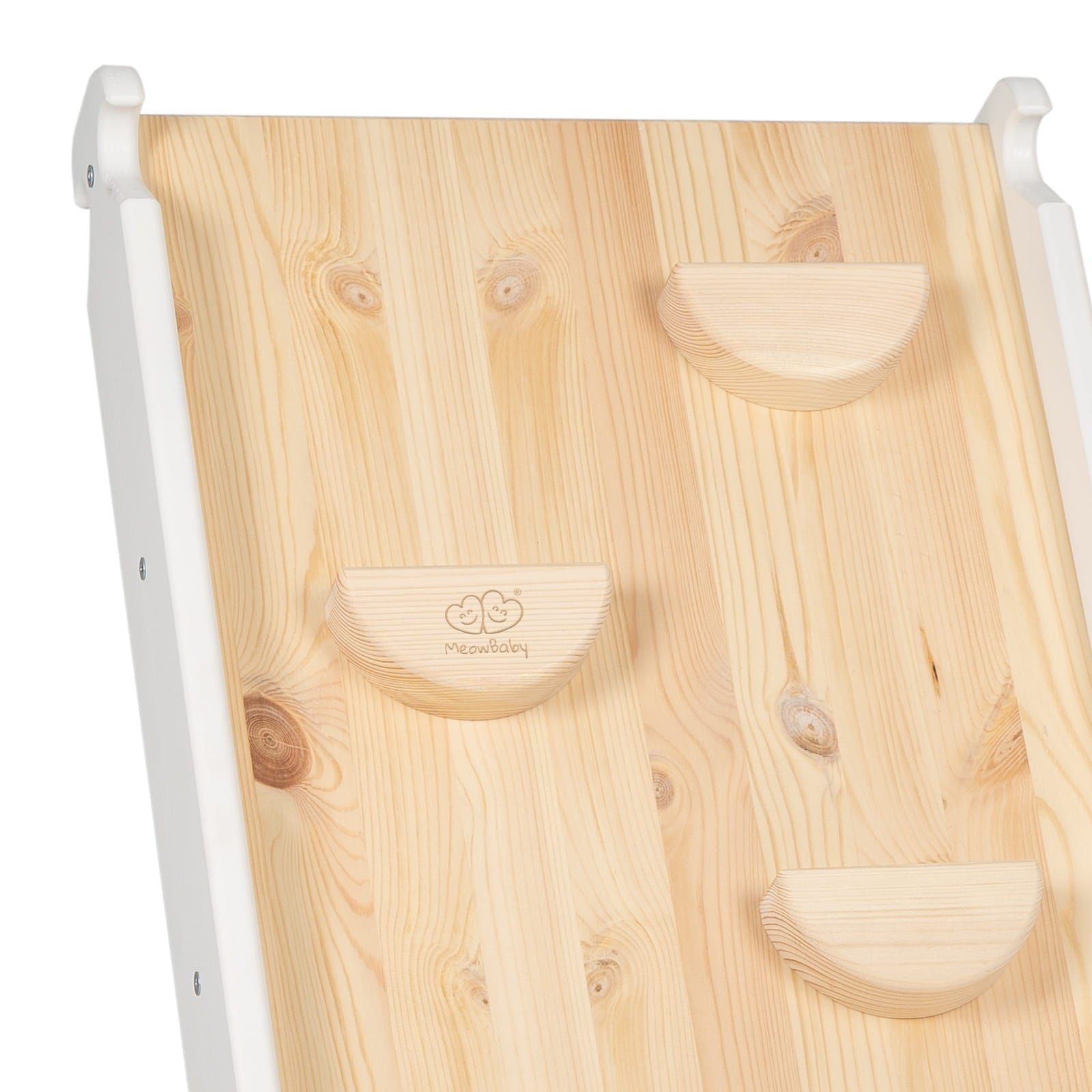 Meowbaby Slide & Climbing Wall 2 in 1 for Kids Wooden Triangle
