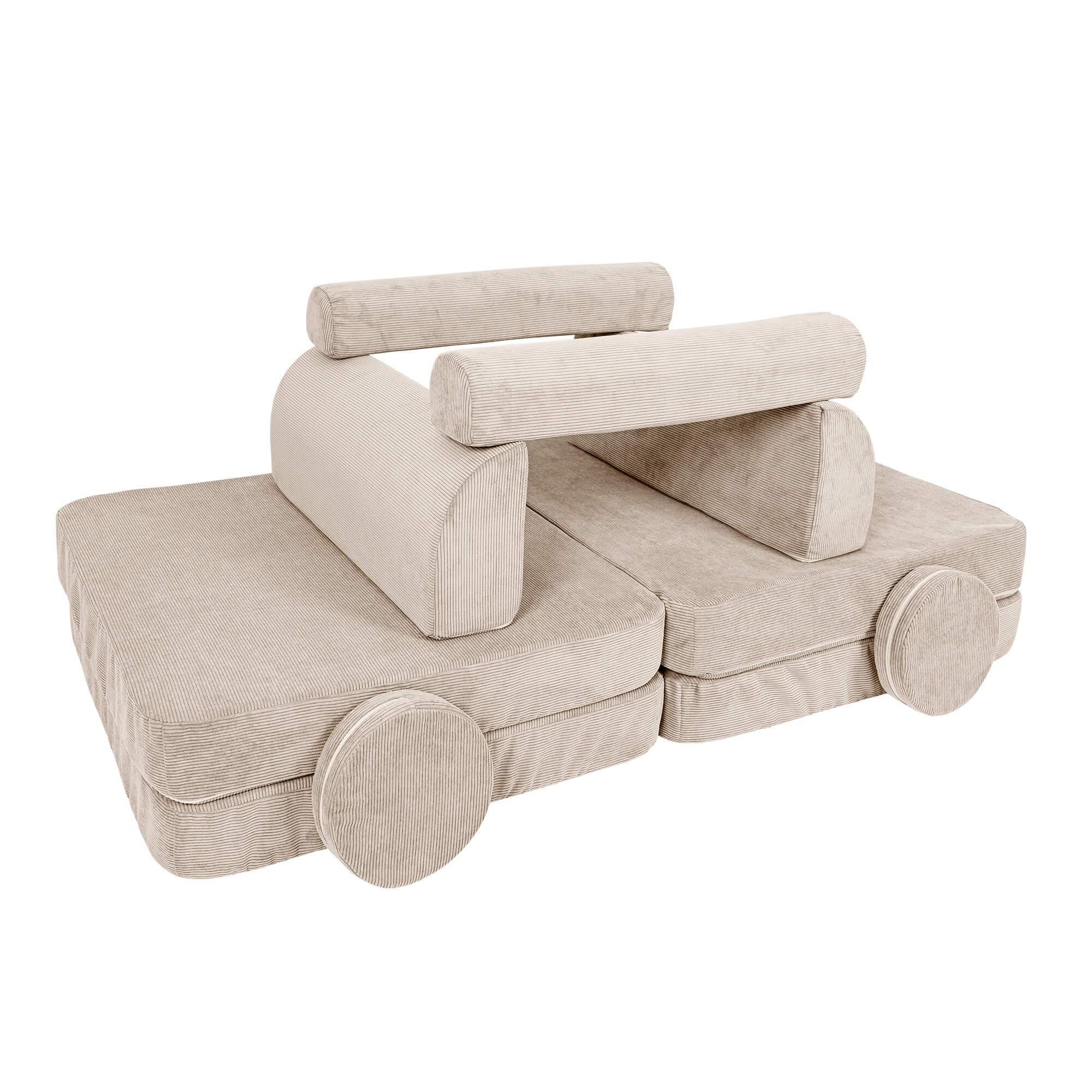 Meowbaby Slimcord Kids Play Sofa - Modular Play Couch | 8 Pieces