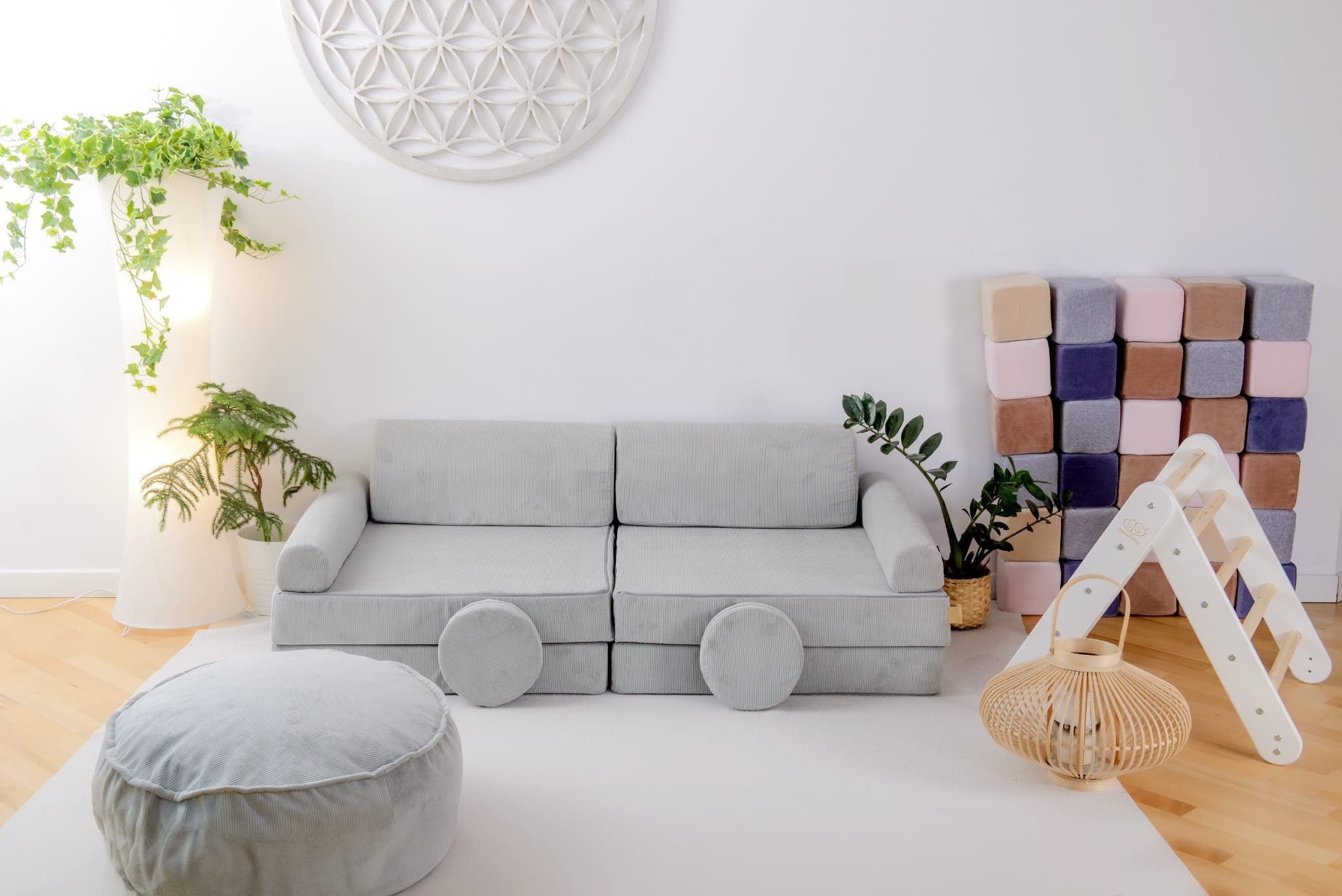 Meowbaby Slimcord Round Bean Bag for Kids