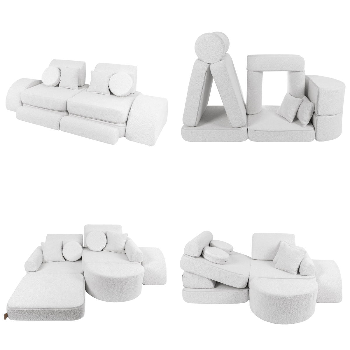 Meowbaby Modular Kids Sofa Max - 12 Pieces | Boucle