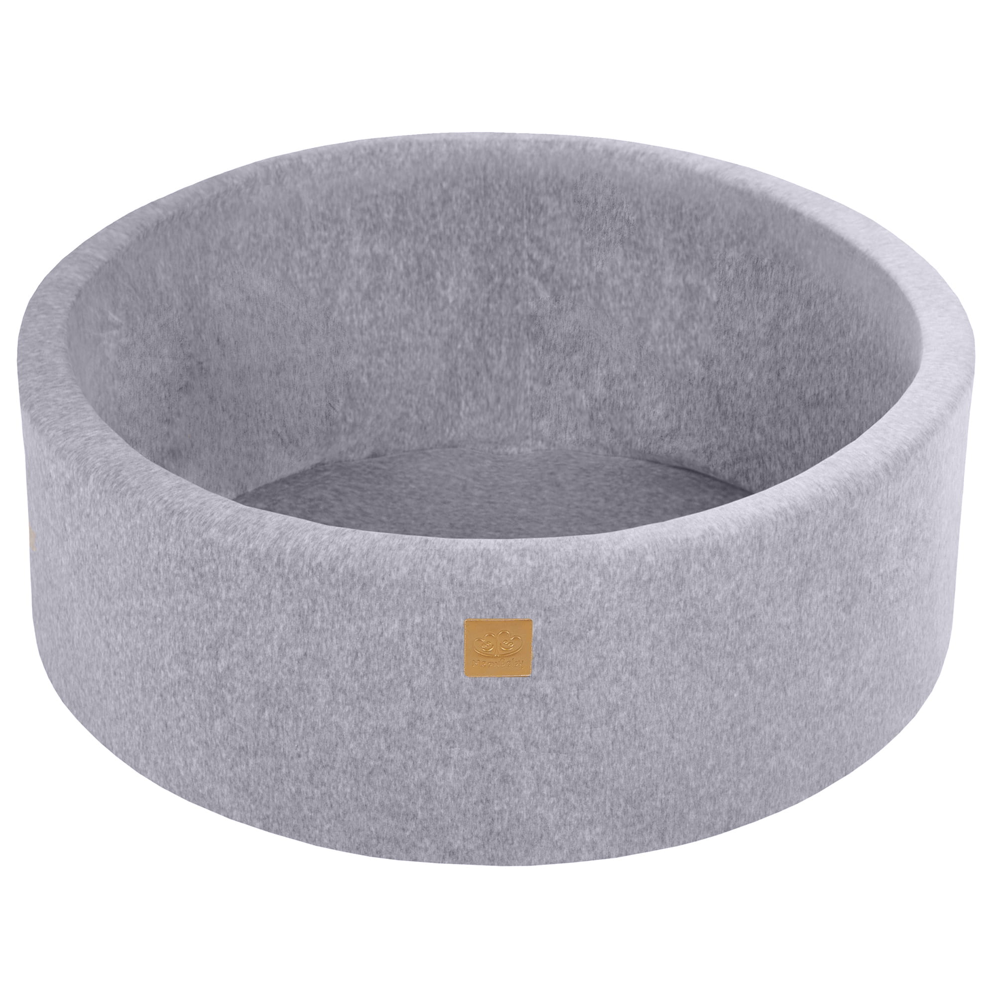 Meowbaby Velvet Foam Baby Ball Pit Light Grey | Balls to Choose