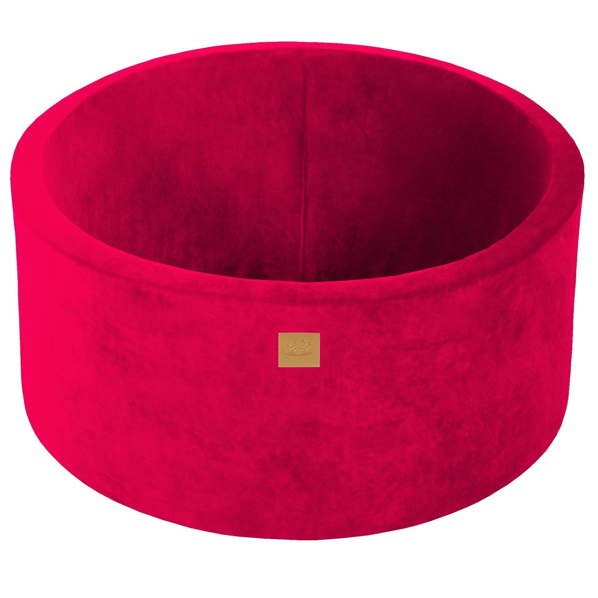 Meowbaby Velvet Foam Baby Ball Pit Magenta | Balls to Choose