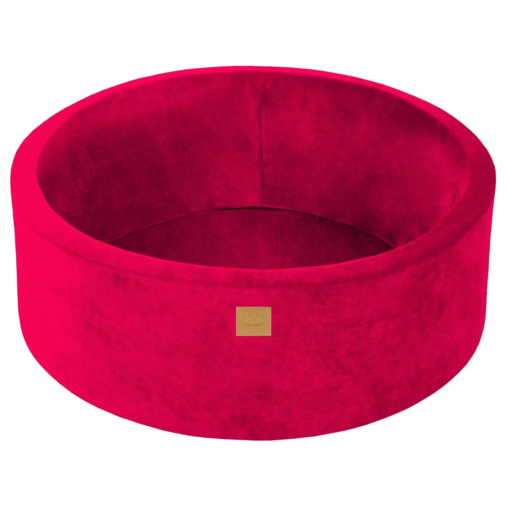 Meowbaby Velvet Foam Baby Ball Pit Magenta | Balls to Choose