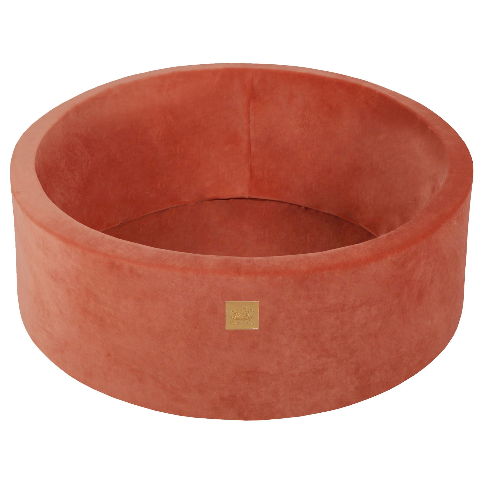 Meowbaby Velvet Foam Baby Ball Pit Marsala Red | Balls to Choose