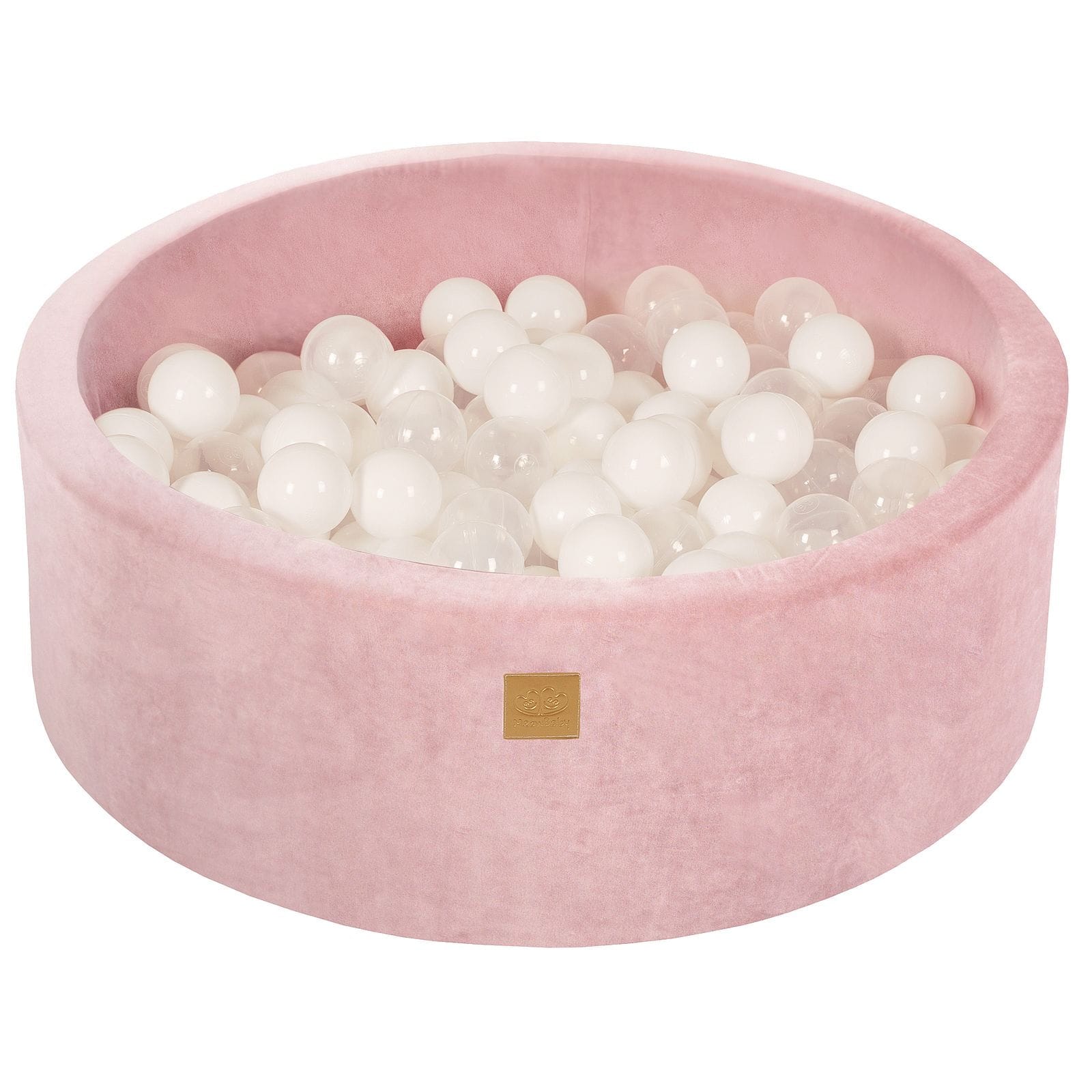 Meowbaby Velvet Foam Baby Ball Pit Powder Pink | Balls to Choose