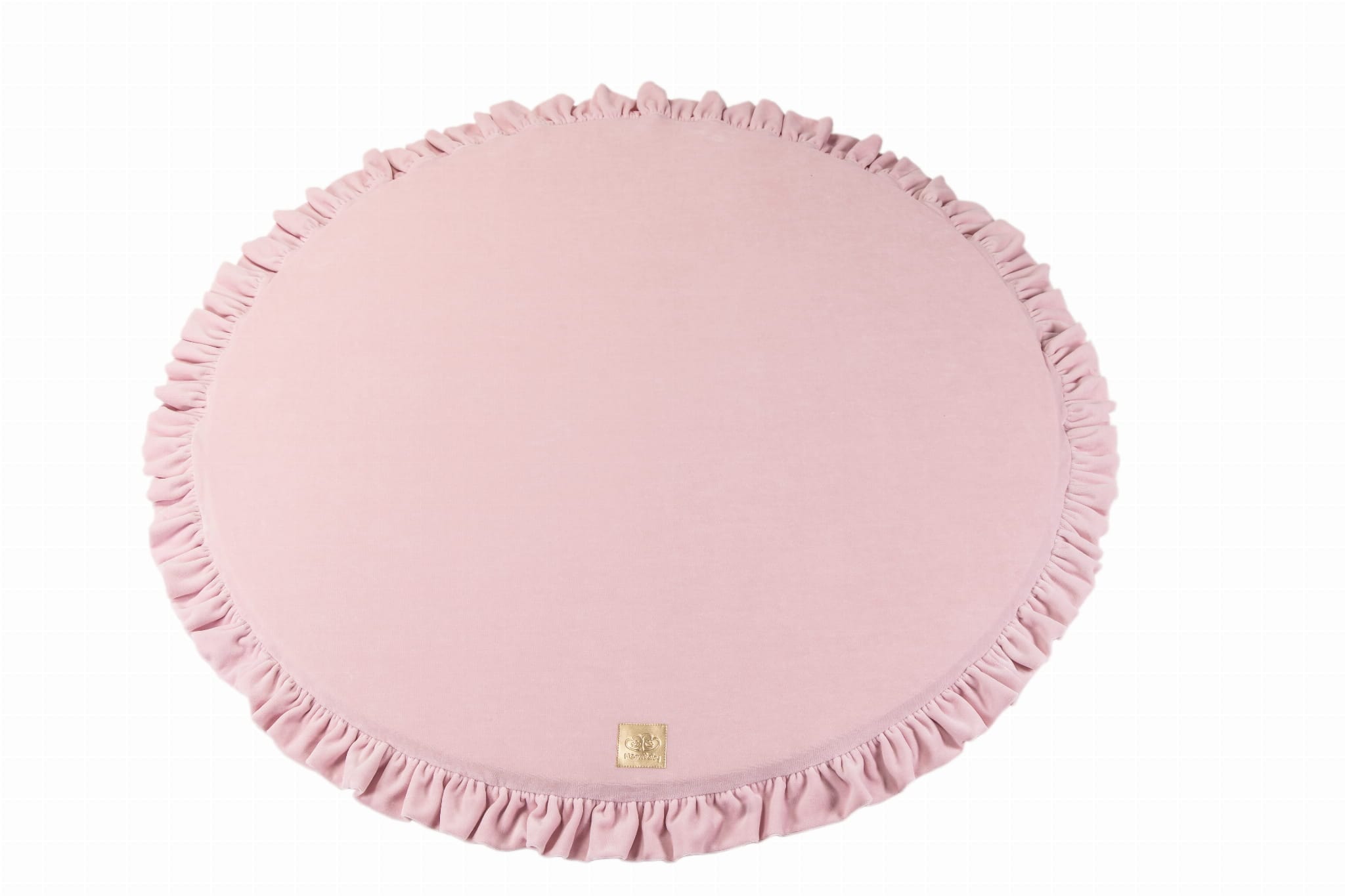 Meowbaby Velvet - Foldable Foam Baby Round Play Mat | Perfect for Crawling
