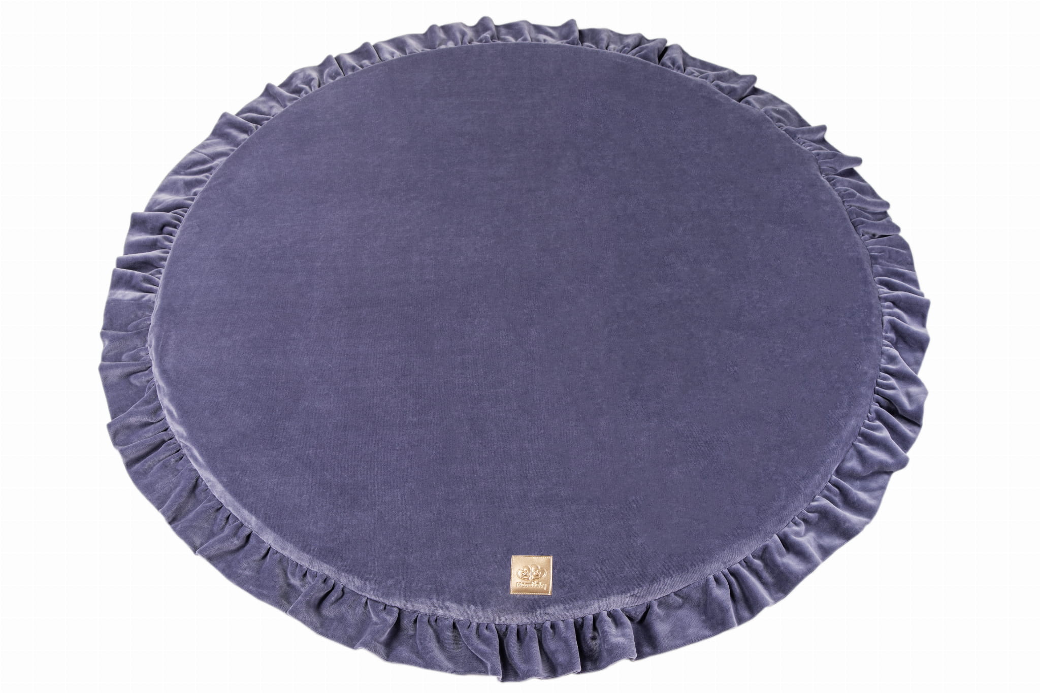 Meowbaby Velvet - Foldable Foam Baby Round Play Mat | Perfect for Crawling