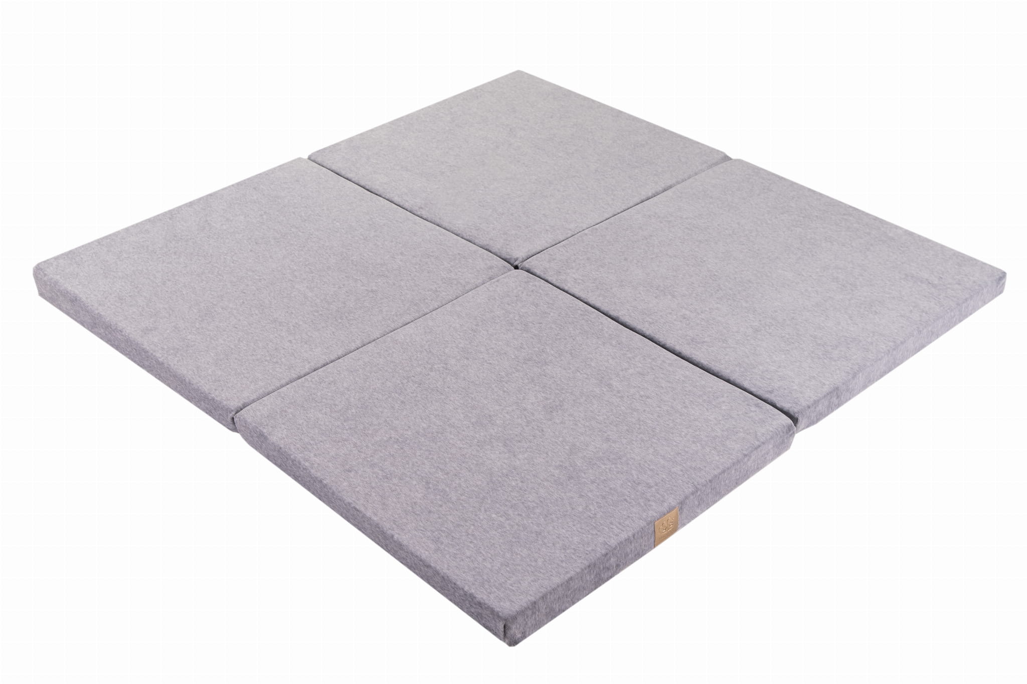 Meowbaby Velvet - Foldable Foam Baby Square Play Mat | Perfect for Crawling