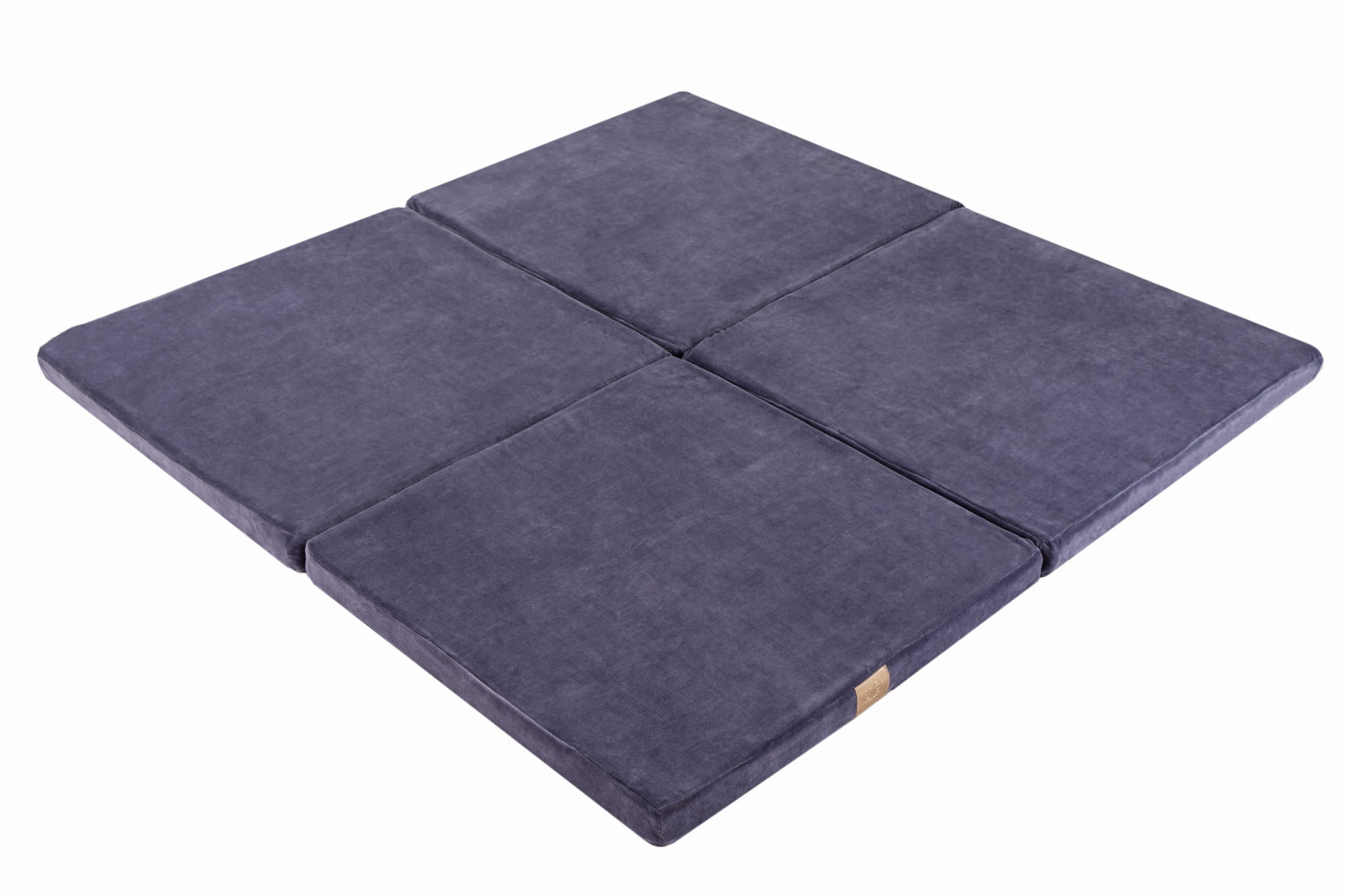 Meowbaby Velvet - Foldable Foam Baby Square Play Mat | Perfect for Crawling