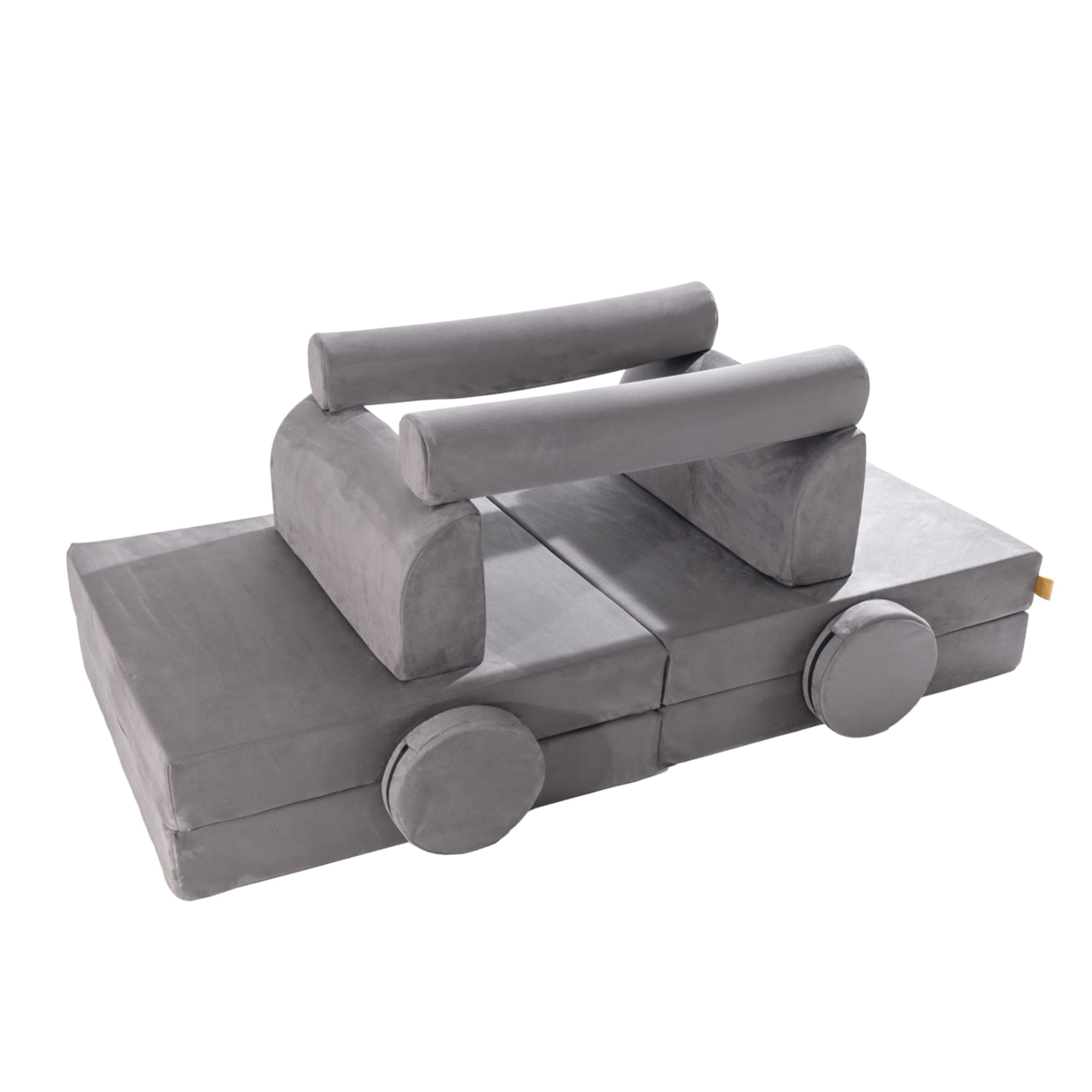 Meowbaby Velvet Kids Play Sofa - Modular Play Couch | 8 Pieces