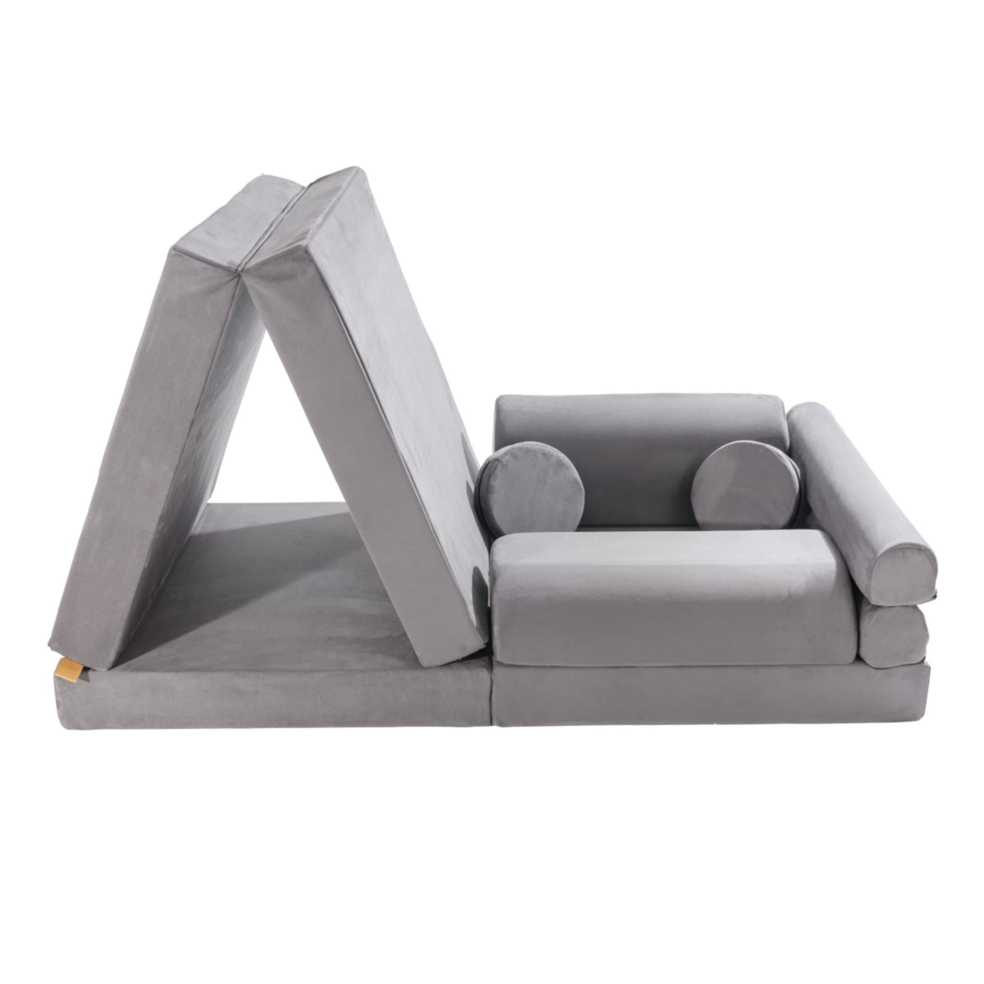 Meowbaby Velvet Kids Play Sofa - Modular Play Couch | 8 Pieces