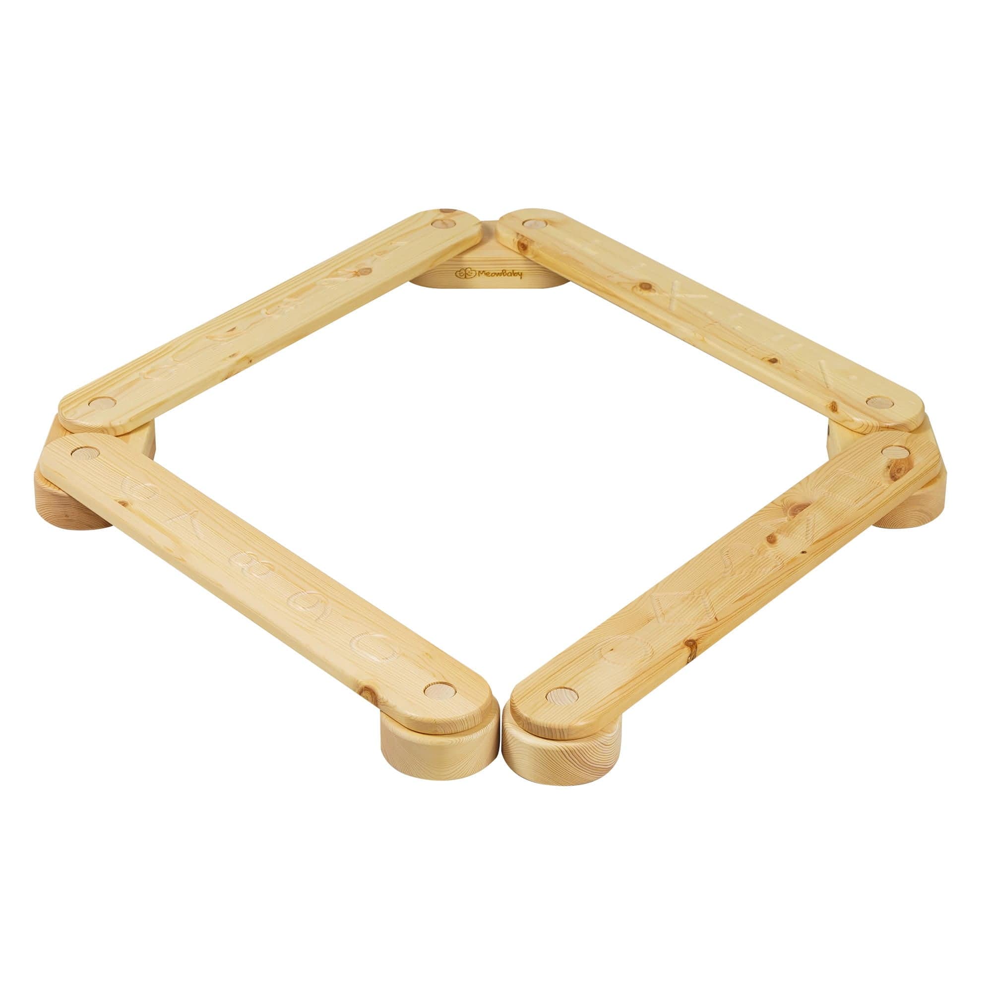 Meowbaby Wooden Balance Beam for Kids - Toddler Coordination Exercise