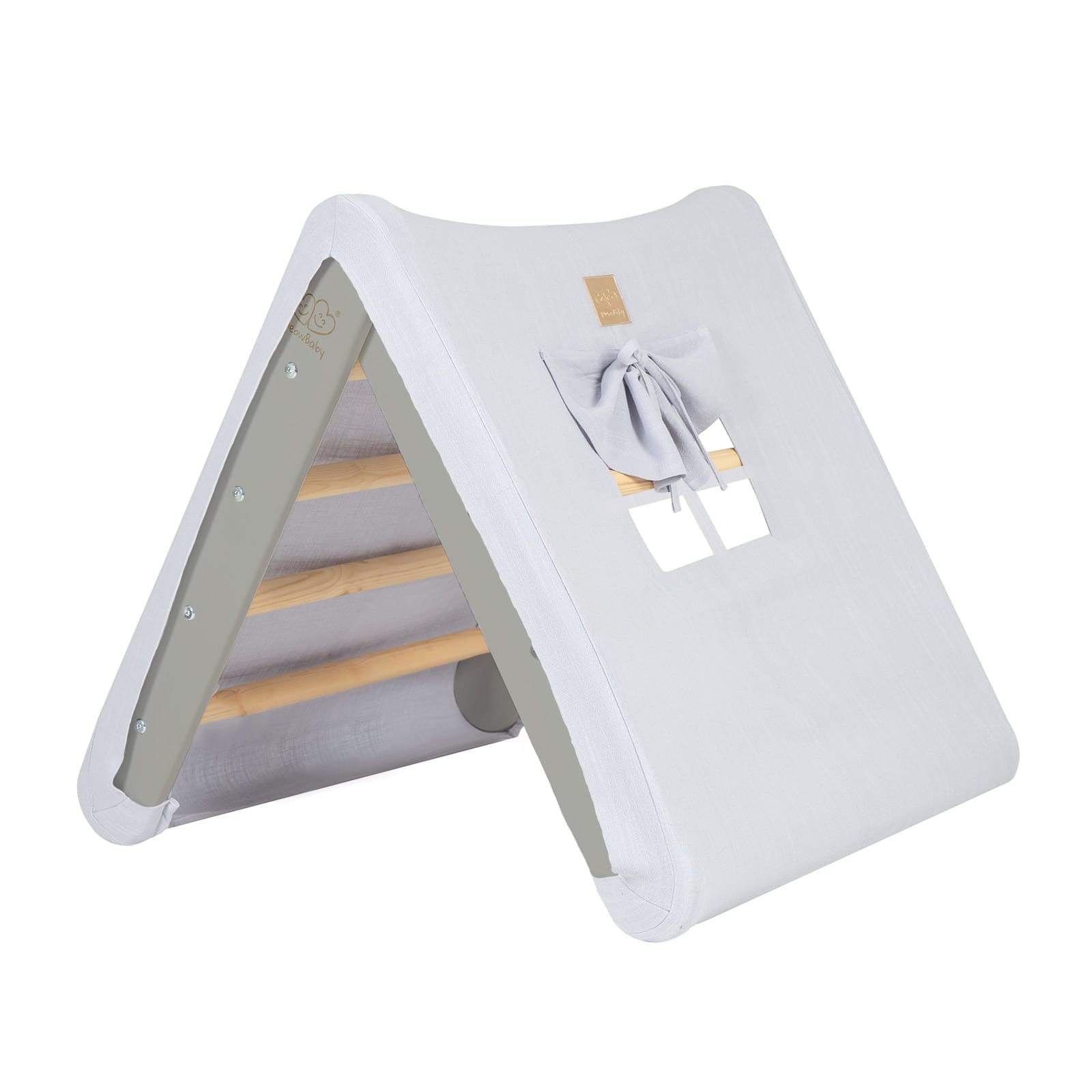 Meowbaby Wooden Climbing Frame for Kids - Montessori Climbing Triangle