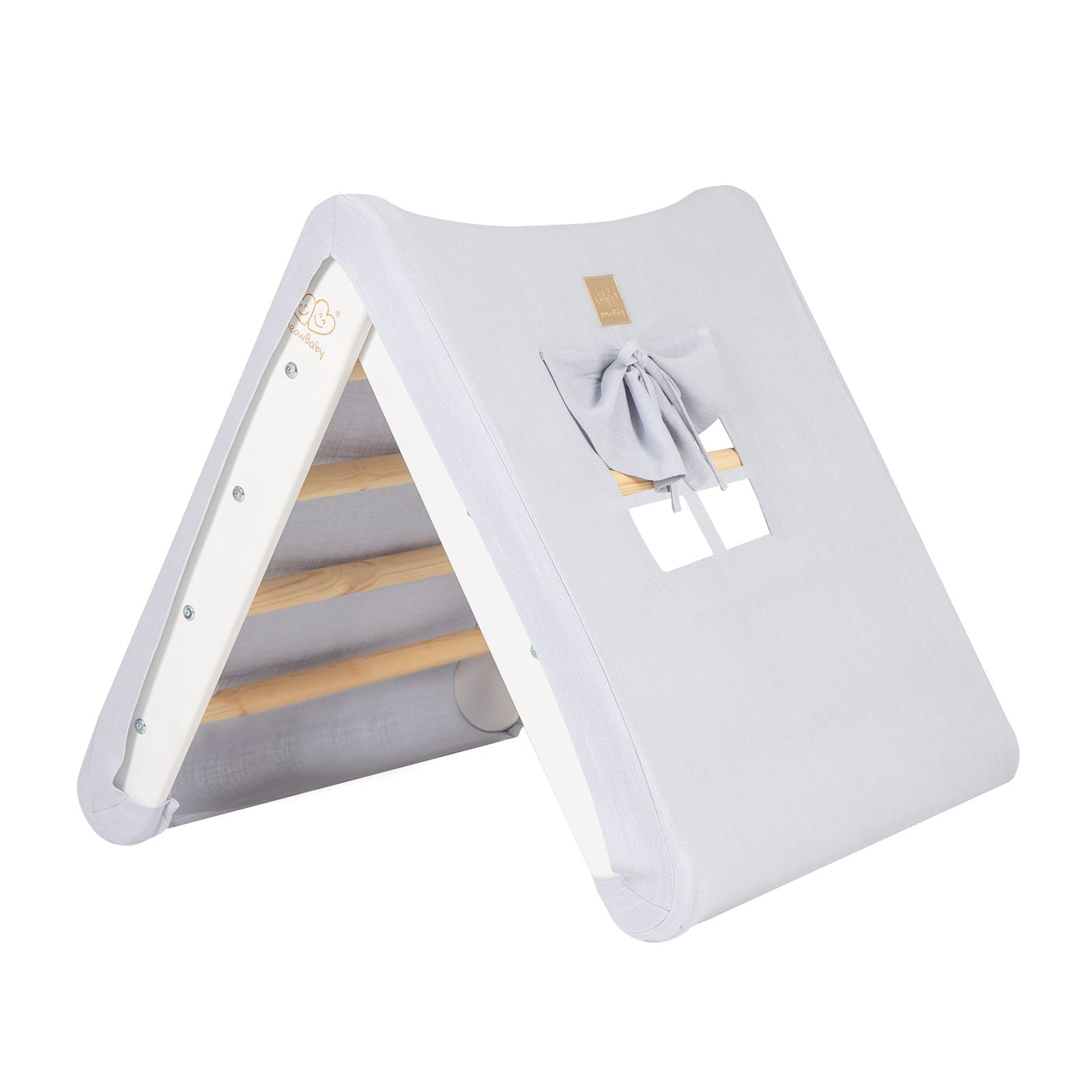 Meowbaby Wooden Climbing Frame for Kids - Montessori Climbing Triangle