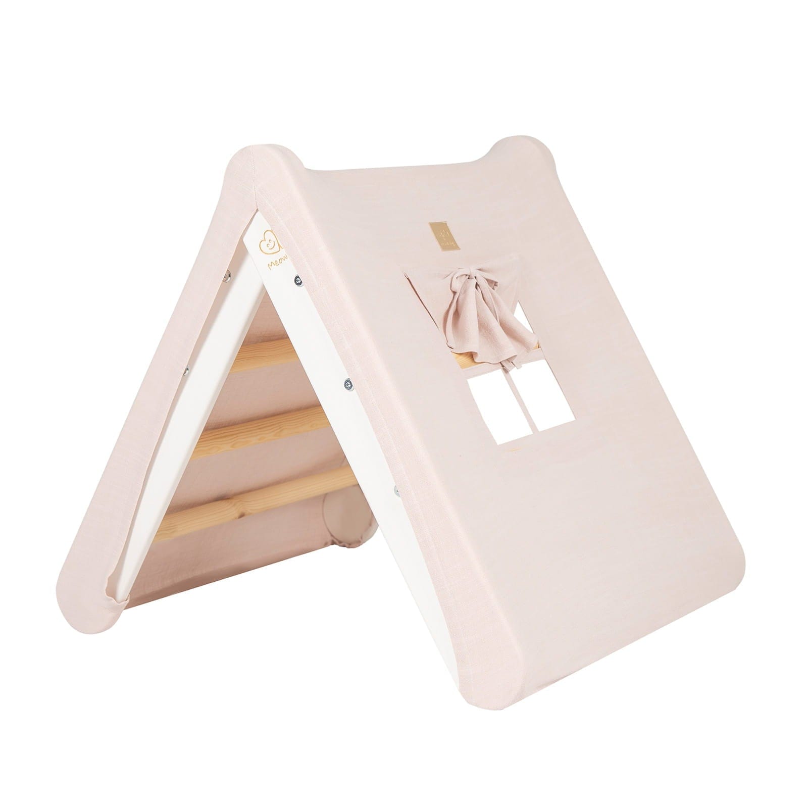 Meowbaby Wooden Climbing Frame for Kids - Montessori Climbing Triangle