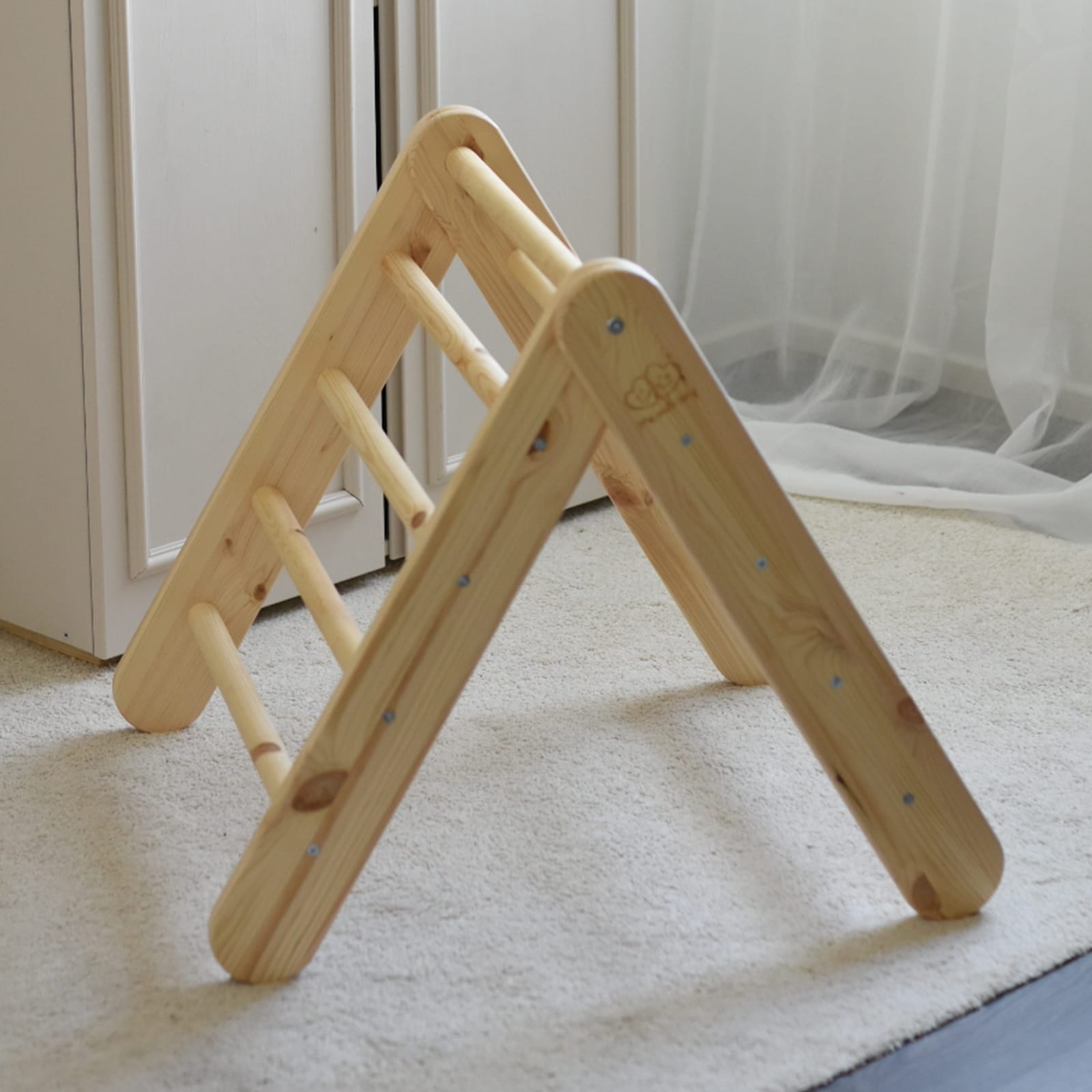 Meowbaby Wooden Climbing Frame for Kids - Montessori Climbing Triangle