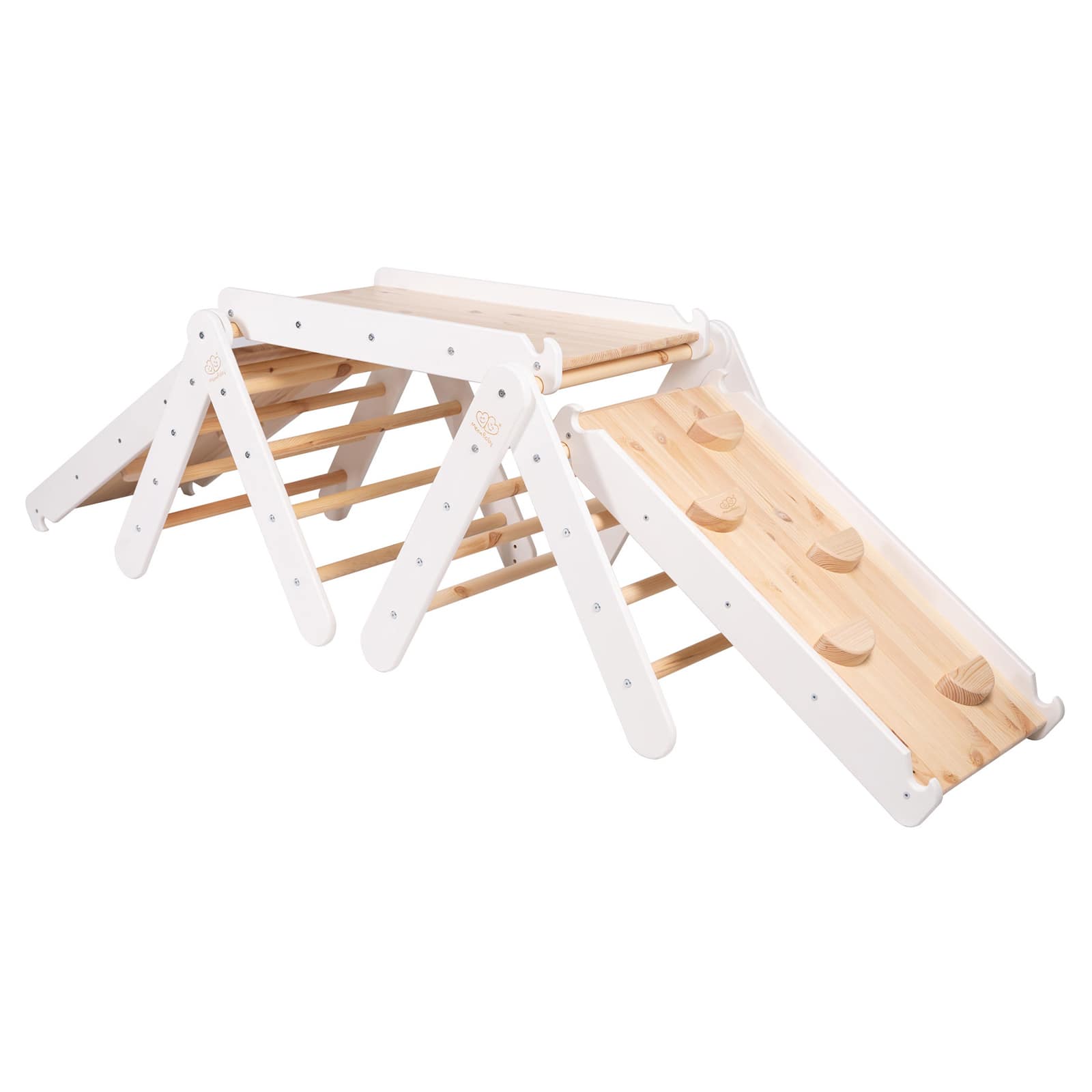 Meowbaby Wooden Climbing Playground Set for Toddler