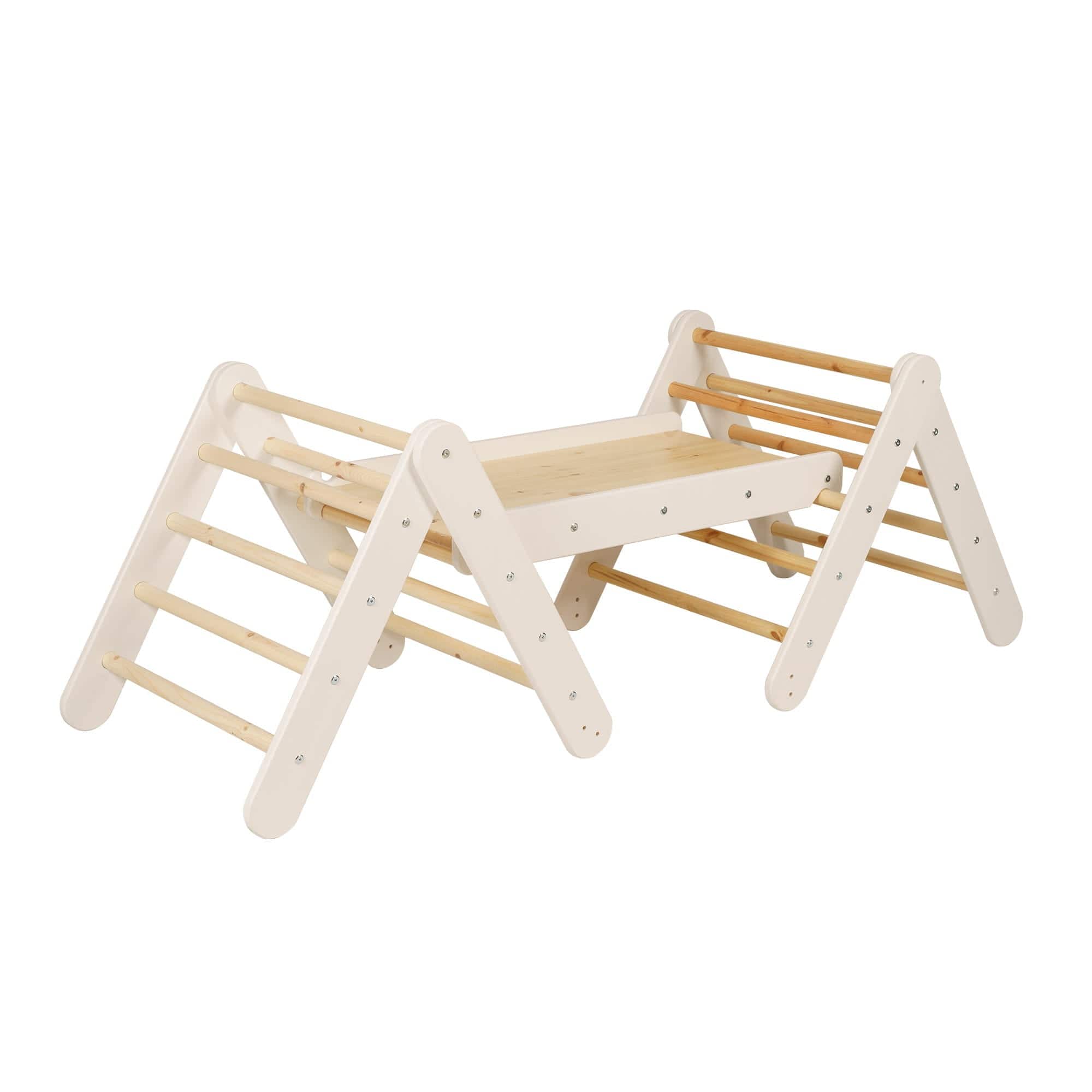 Meowbaby Wooden Climbing Playground Set for Toddler