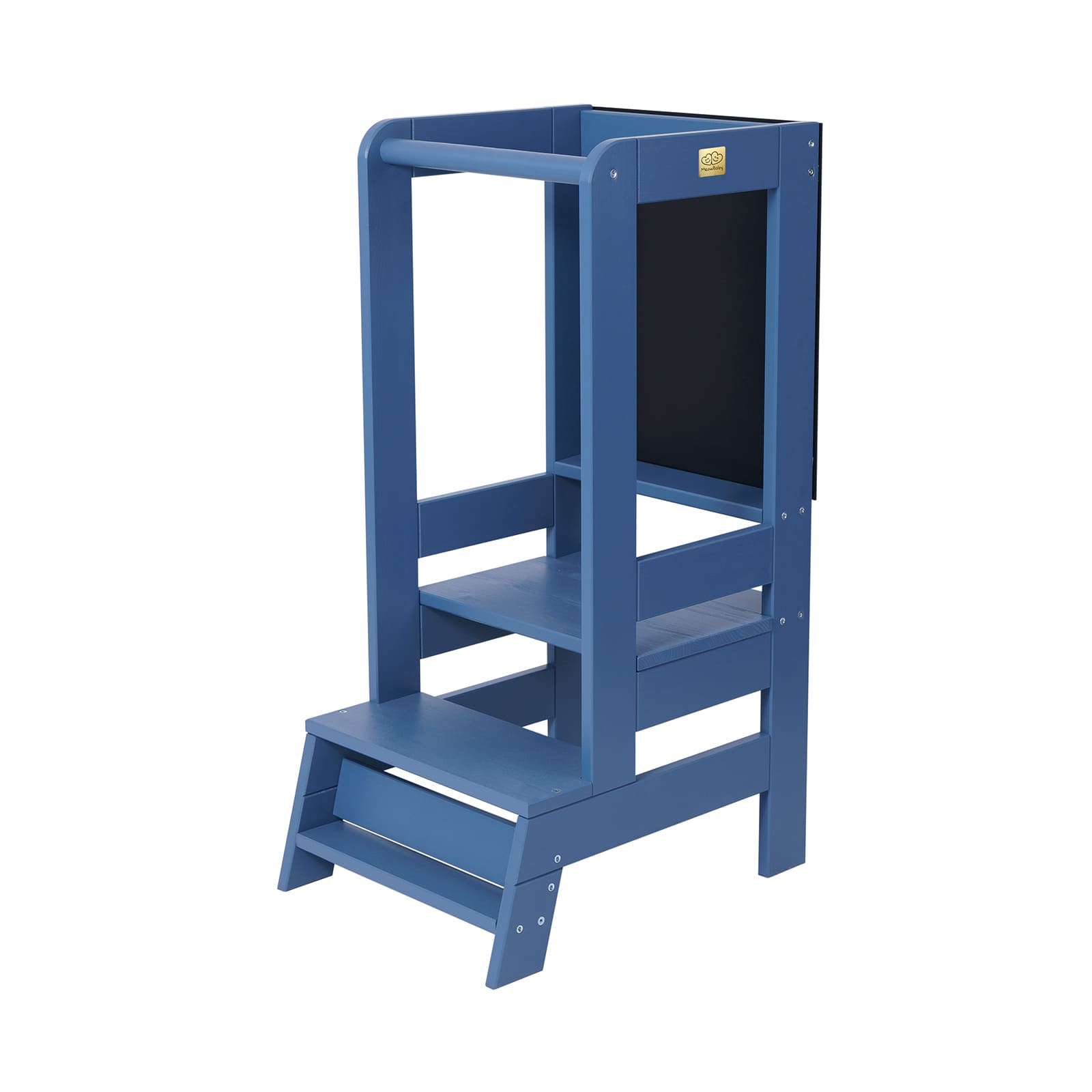 Meowbaby Wooden Kitchen Nursery Step Stool for Kids | 3 Adjustable Height