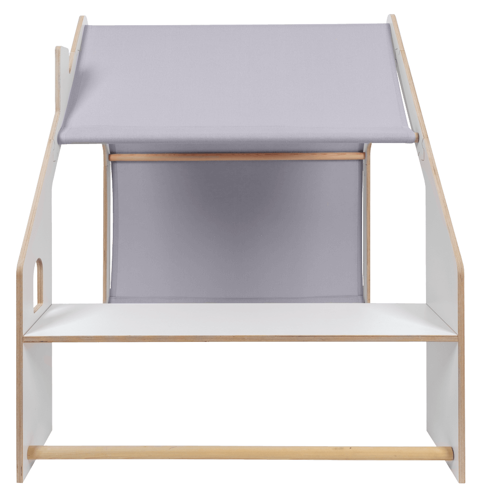 Meowbaby Wooden Playhouse for Kids - Large Indoor Play Tent