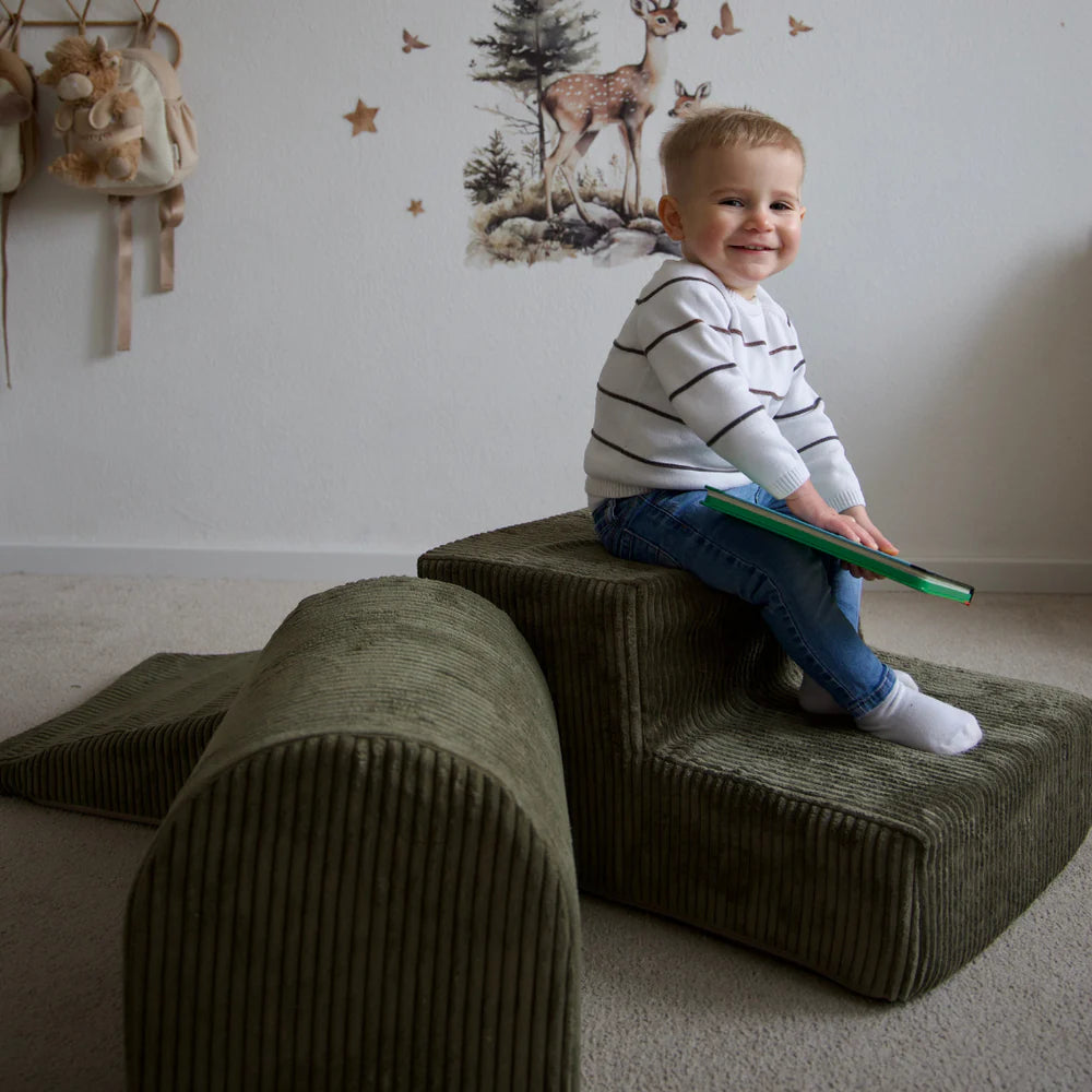 Parcours de motricité en velours Corduroy à larges côtes Aesthetic | 3 pièces