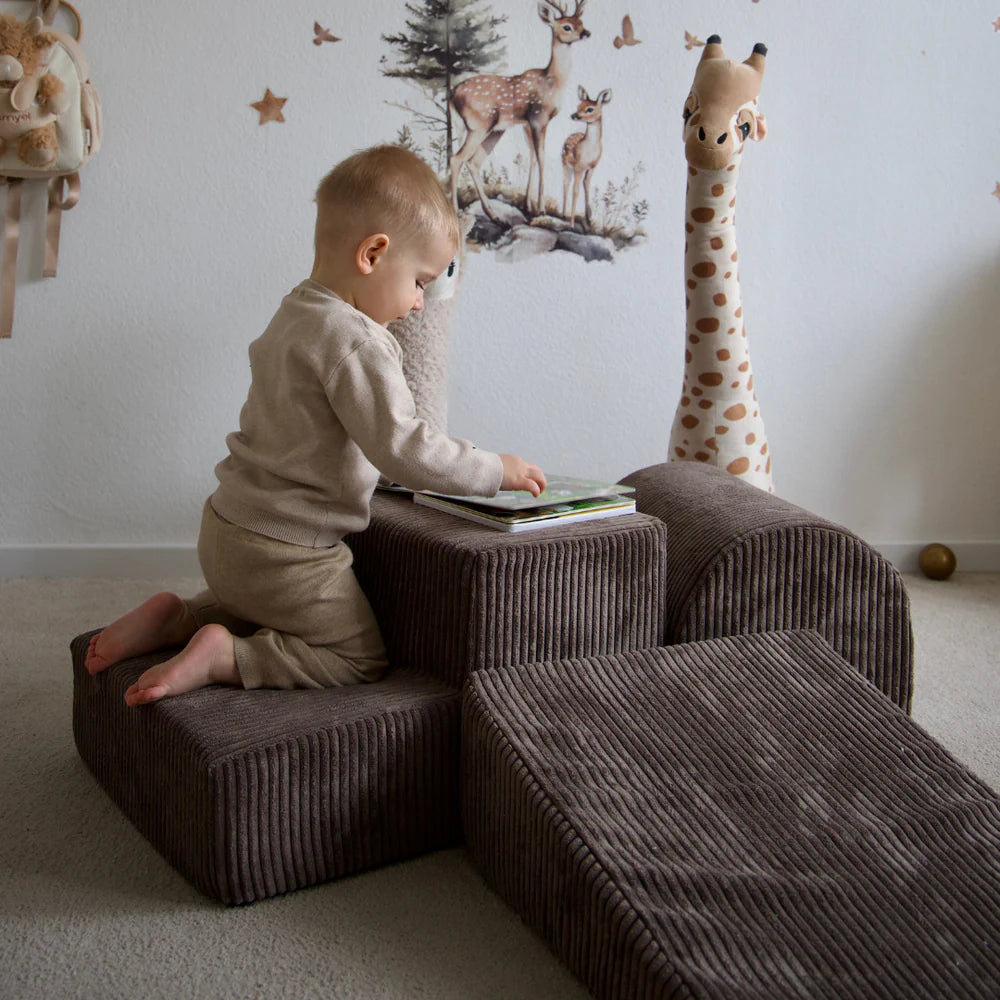 Parcours de motricité en velours Corduroy à larges côtes Aesthetic | 3 pièces