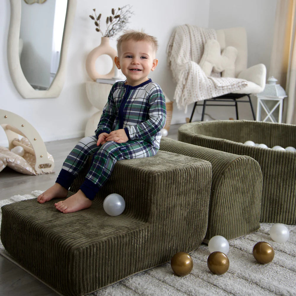 Parcours de motricité en velours Corduroy à larges côtes Aesthetic | 3 pièces