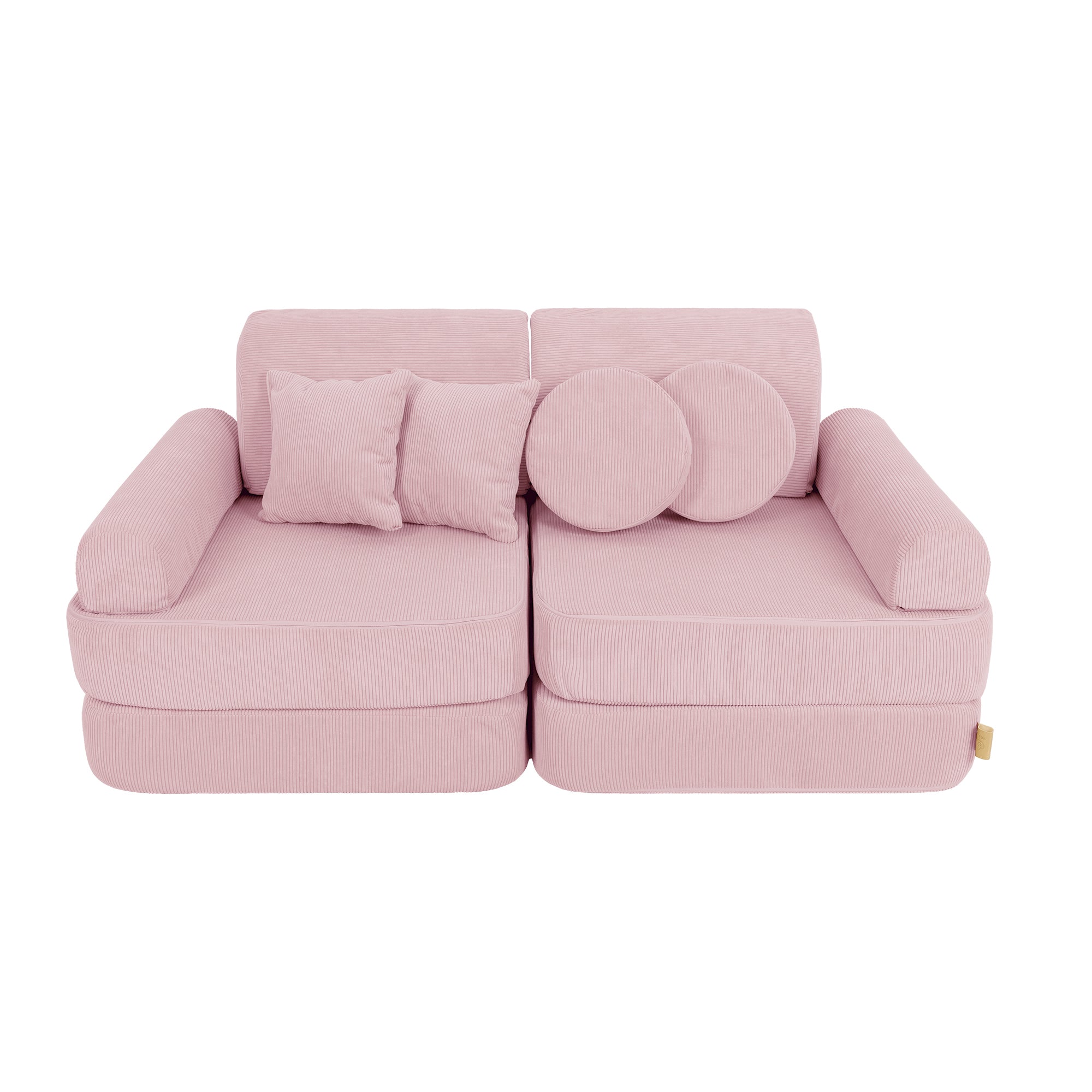 Canapé de jeu modulable Pocket 120cm en velours Corduroy à fines côtes Slimcord | 10 Pièces