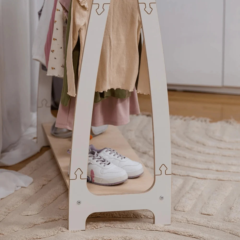 Portant à vêtements avec étagère - Soft | 2 tailles