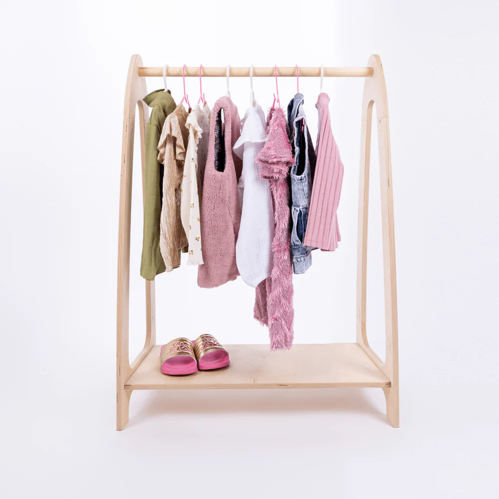 Portant à vêtements avec étagère - Soft | 2 tailles