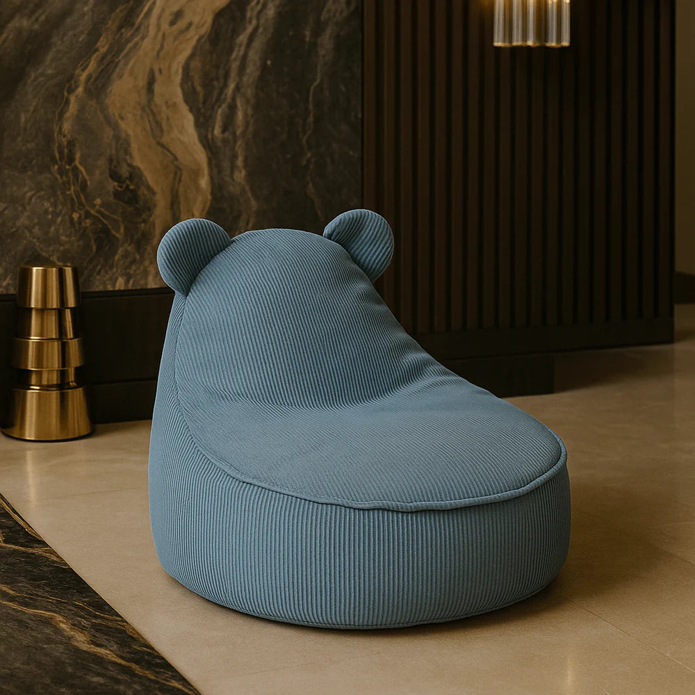Pouf Ours en velours Corduroy à fines côtes Slimcord