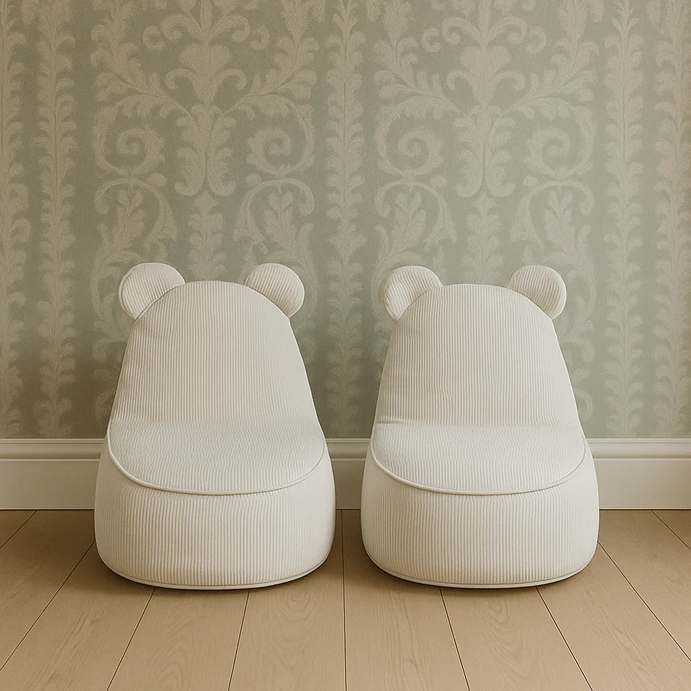 Pouf Ours en velours Corduroy à fines côtes Slimcord