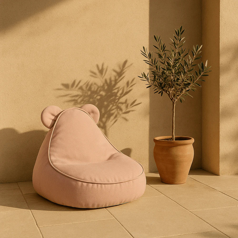 Pouf Ours en velours Corduroy à fines côtes Slimcord