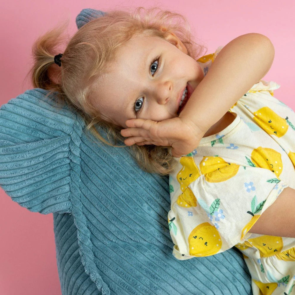 Pouf Ours en velours Corduroy à larges côtes Aesthetic