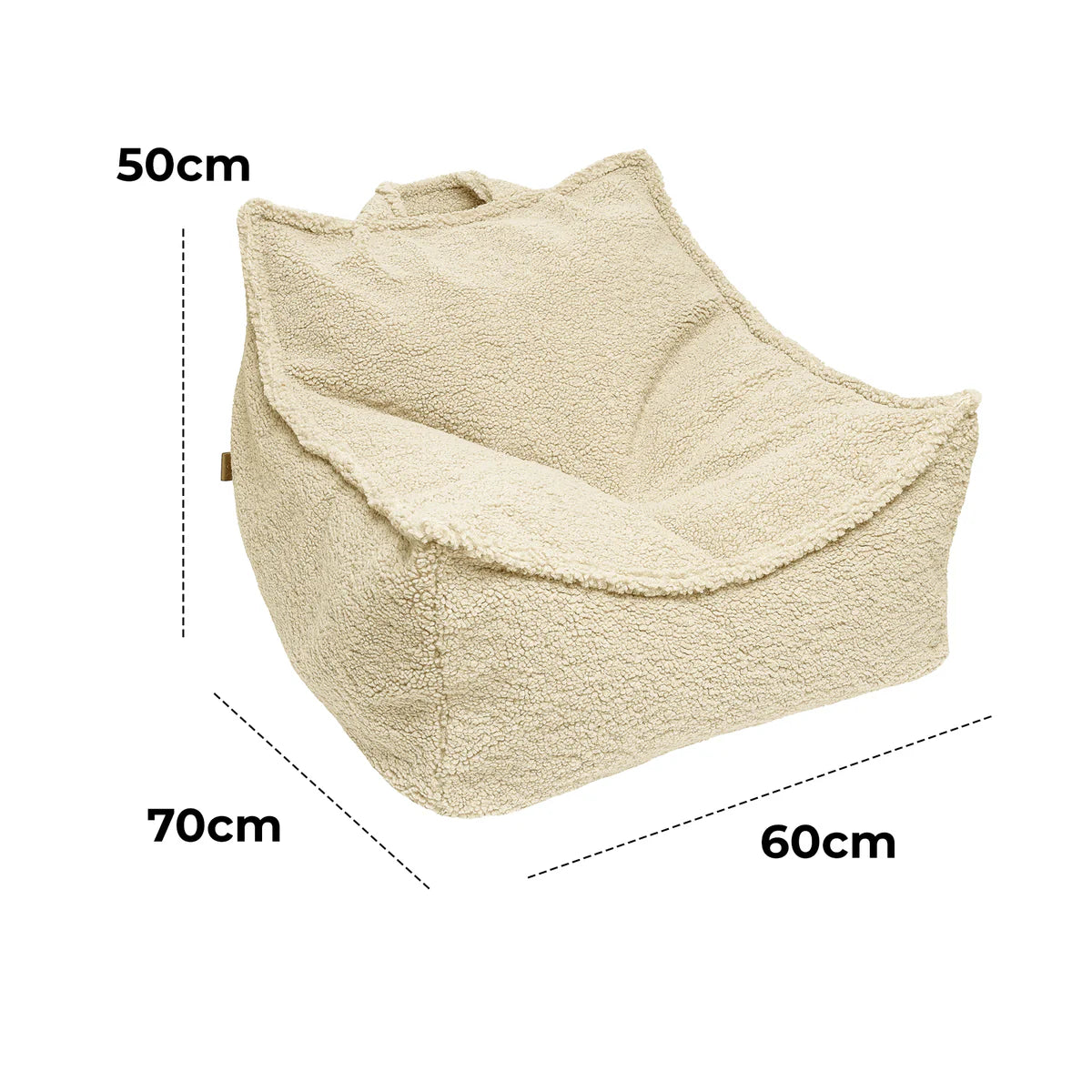 Pouf poire en peluche Bearly