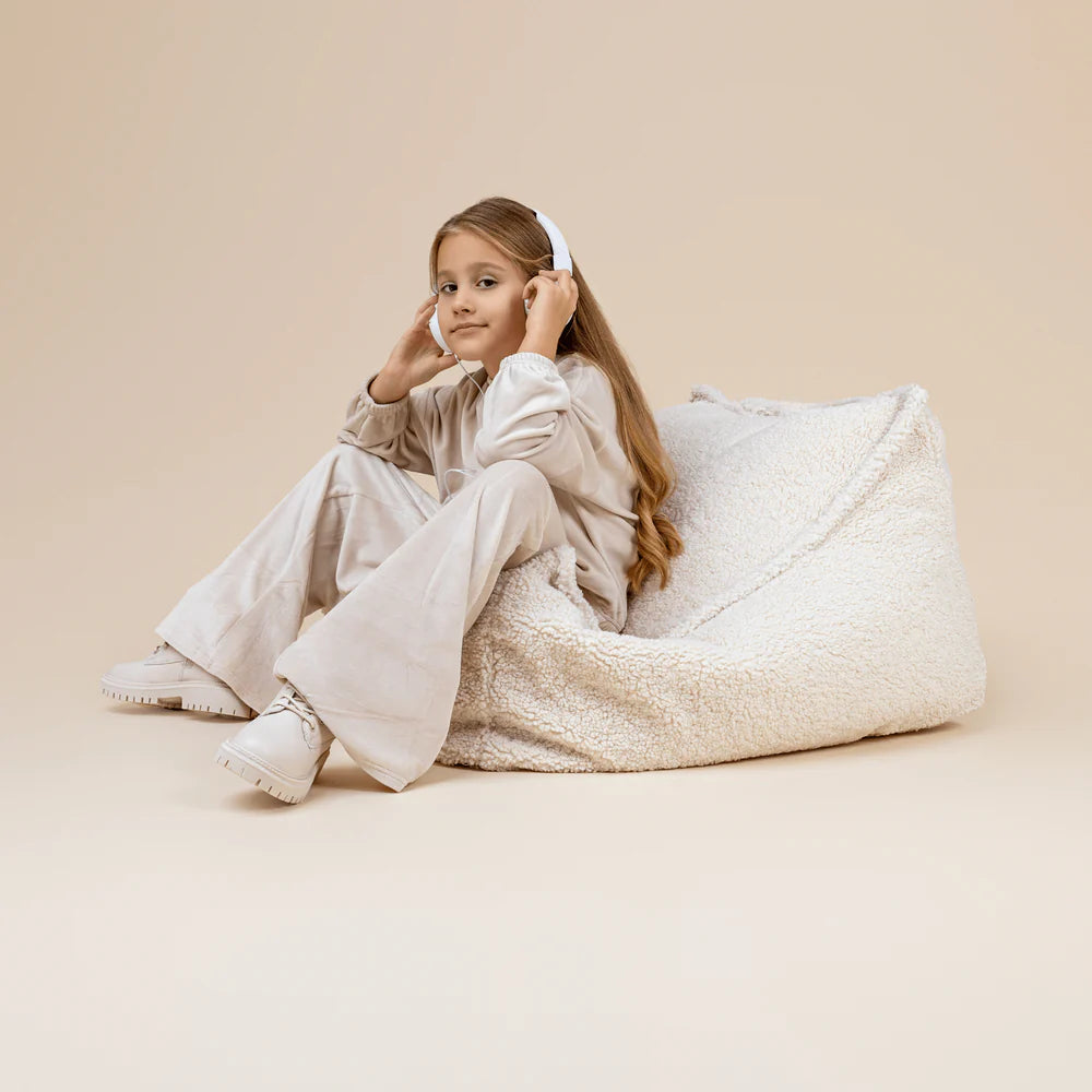 Pouf carré en peluche Bearly