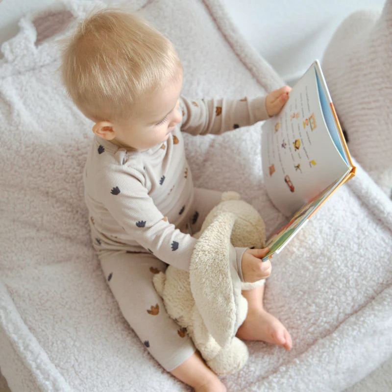 Pouf carré en peluche Bearly