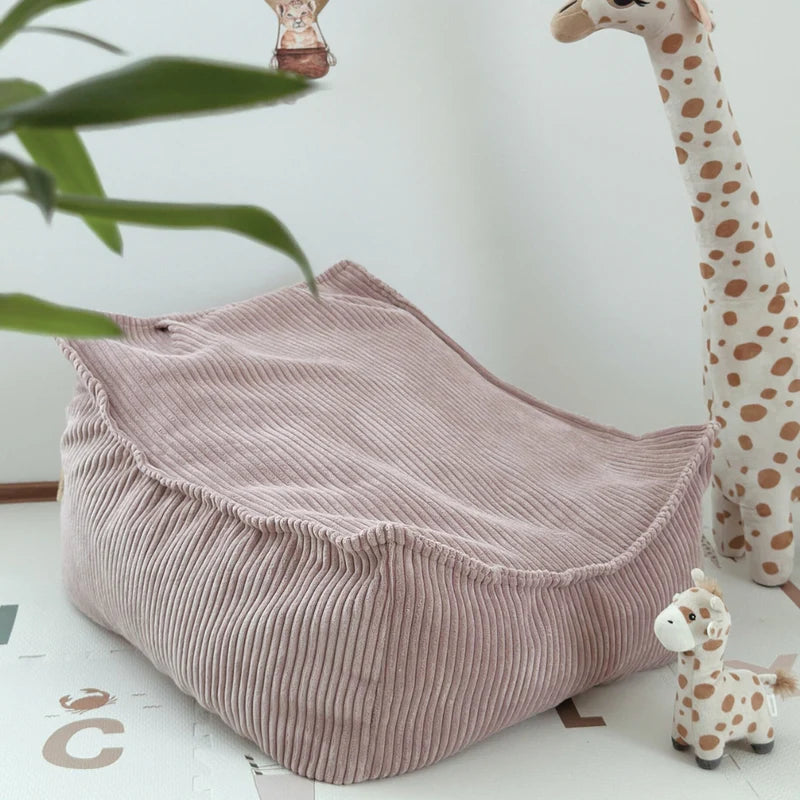 Pouf poire en velours Corduroy à larges côtes Aesthetic