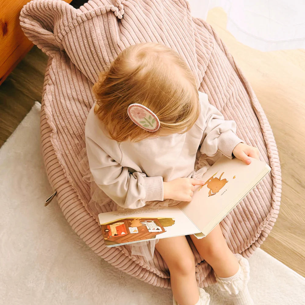 Pouf Ours en velours Corduroy à larges côtes Aesthetic