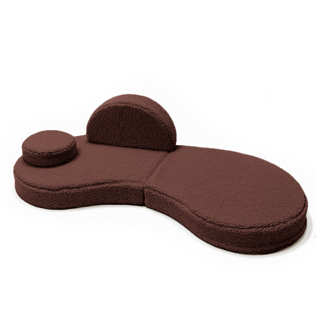 Canapé modulable Coccolo en peluche Bearly | 6 Pièces