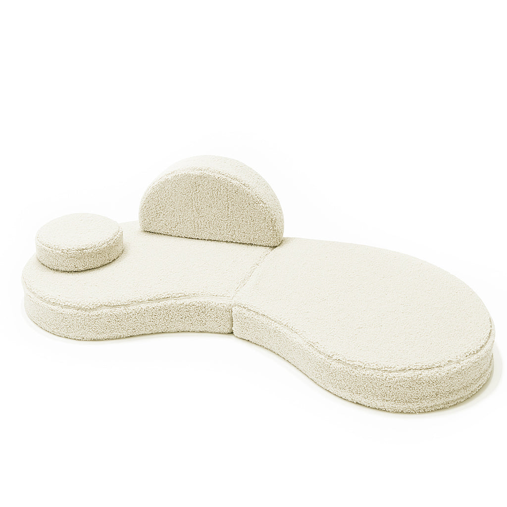Canapé modulable Coccolo en peluche Bearly | 6 Pièces
