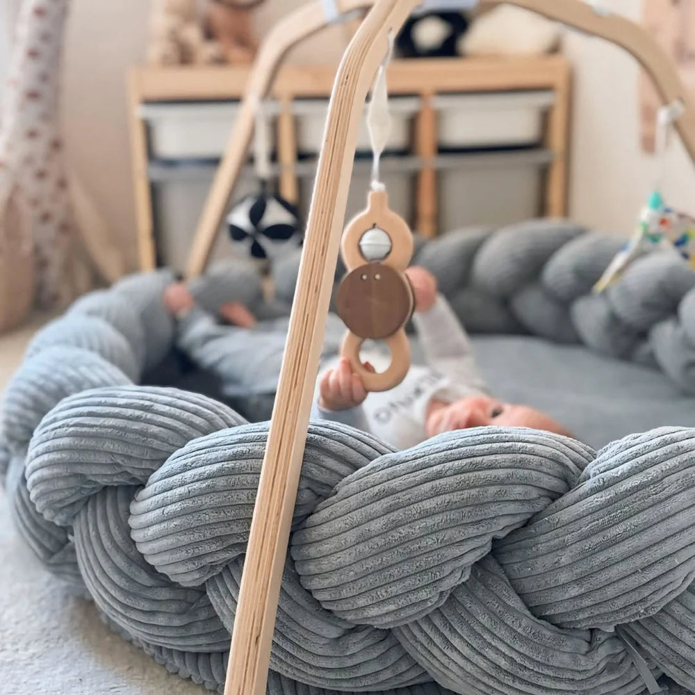 Tapis d'éveil cocon pour bébé en velours Corduroy à larges côtes Aesthetic