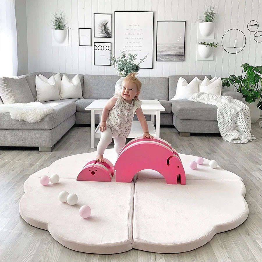 Tapis de jeu nuage en velours