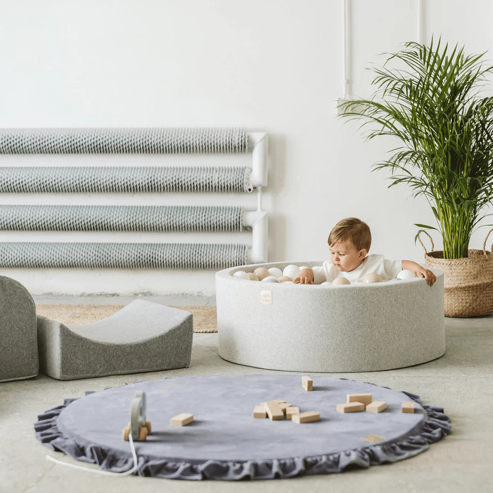 Tapis de jeu rond en velours