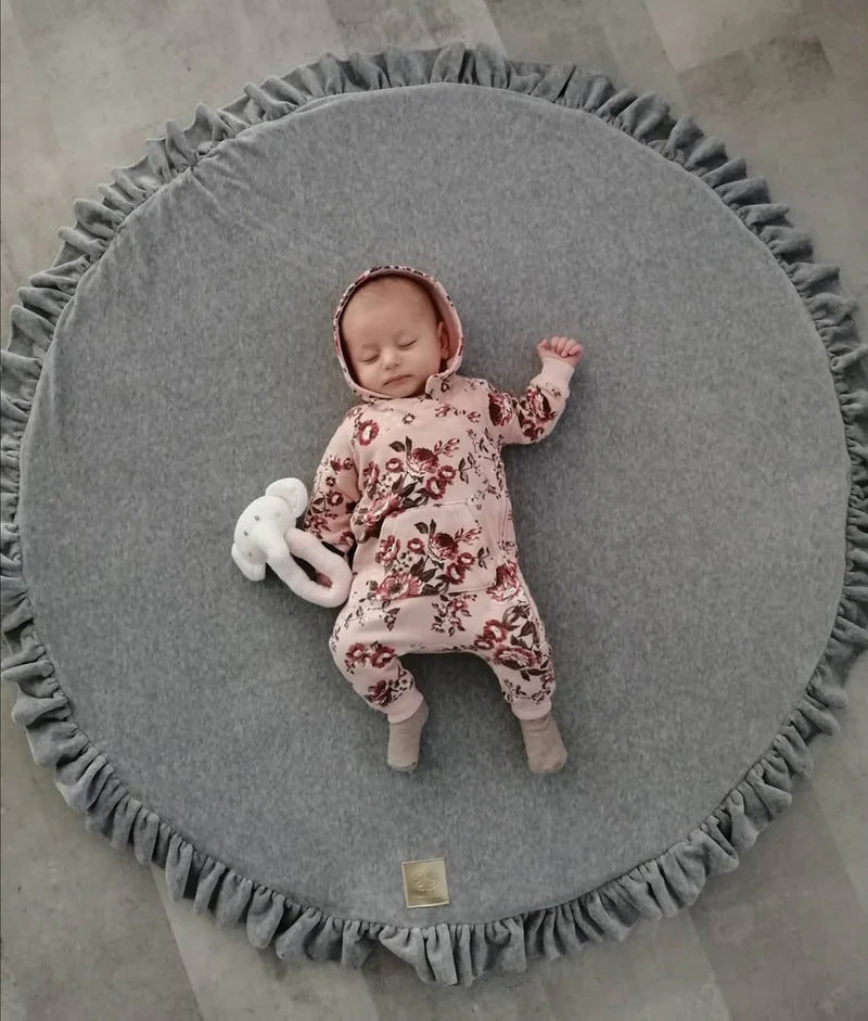 Tapis de jeu rond en velours