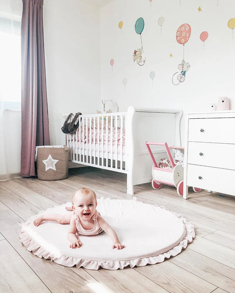 Tapis de jeu rond en velours